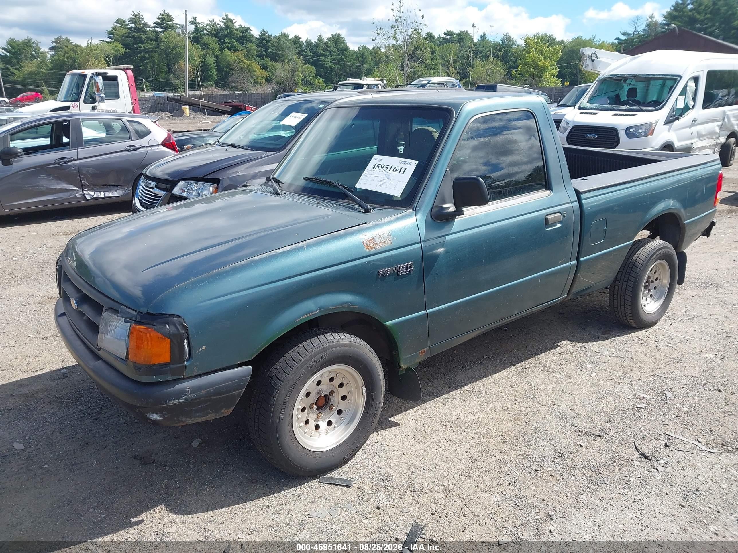 1997 Ford Ranger Splash/xl/xlt Green vin: 1FTCR10A8VTA69493
