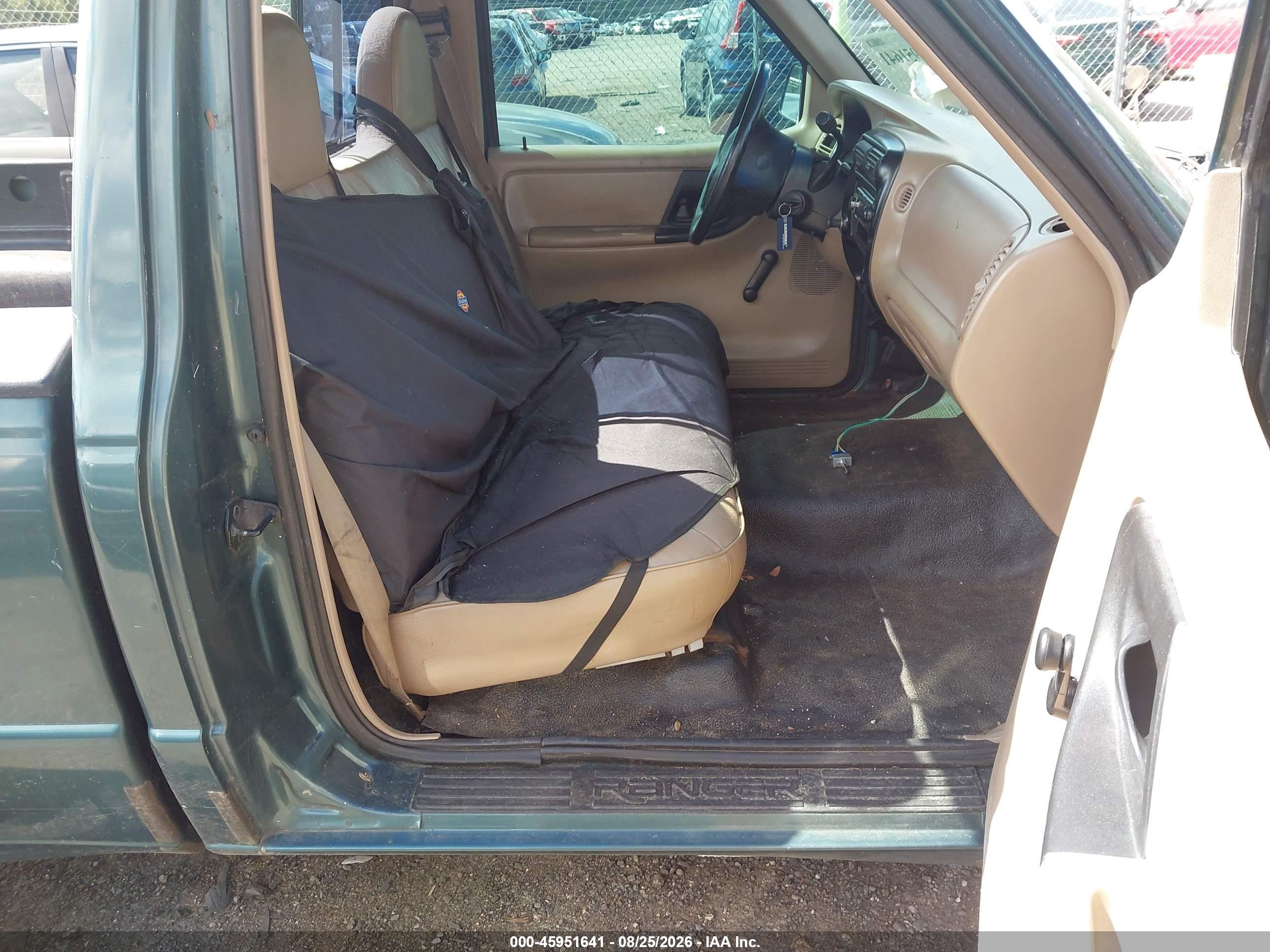 1997 Ford Ranger Splash/xl/xlt Green vin: 1FTCR10A8VTA69493