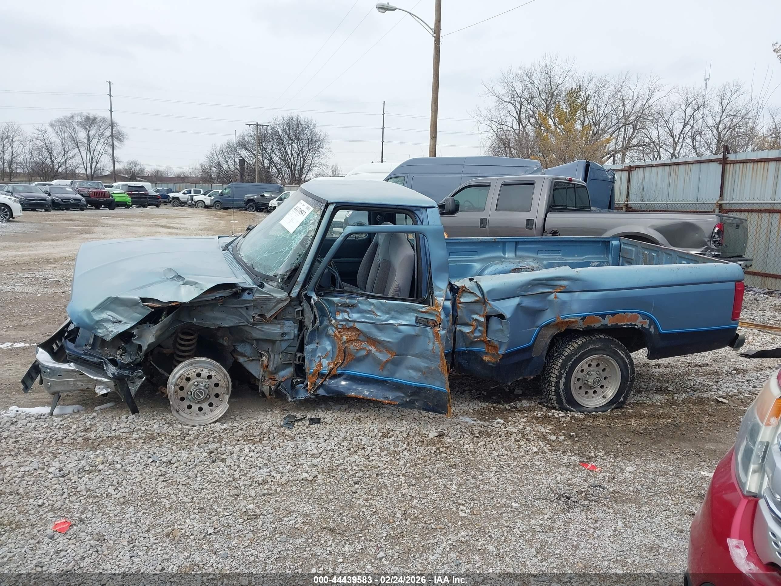 1990 Ford Ranger   Light Blue vin: 1FTCR10A9LPB12177