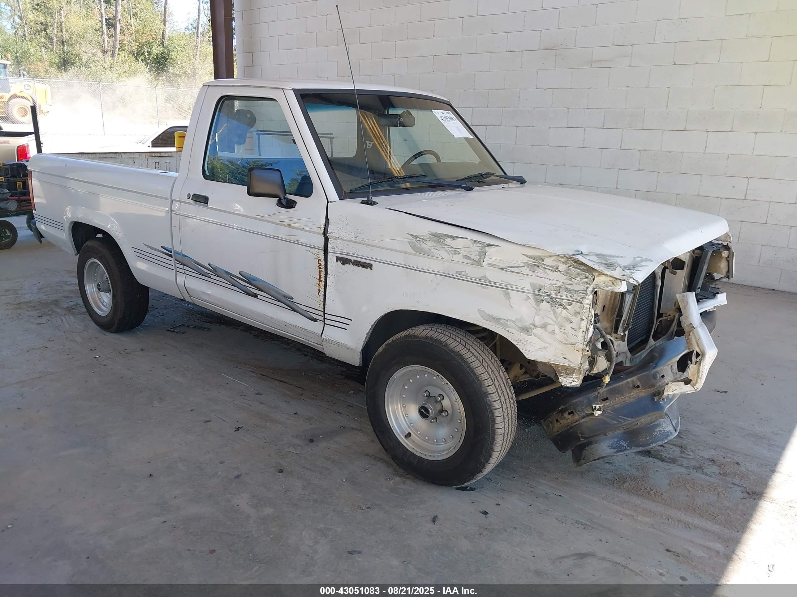 1991 Ford Ranger   Белый vin: 1FTCR10A9MUB58112