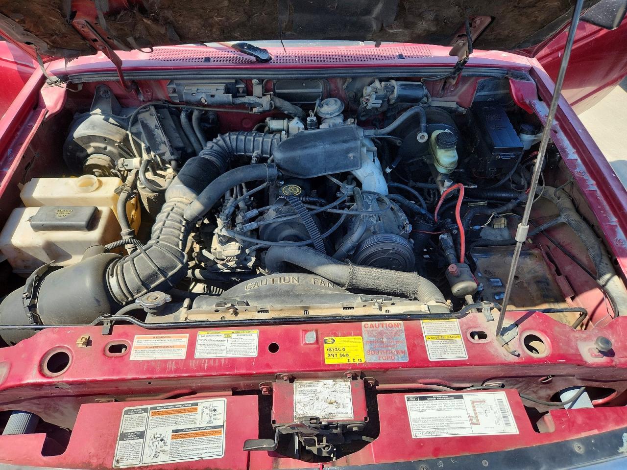 1996 Ford Ranger Burgundy vin: 1FTCR10A9TPB35538