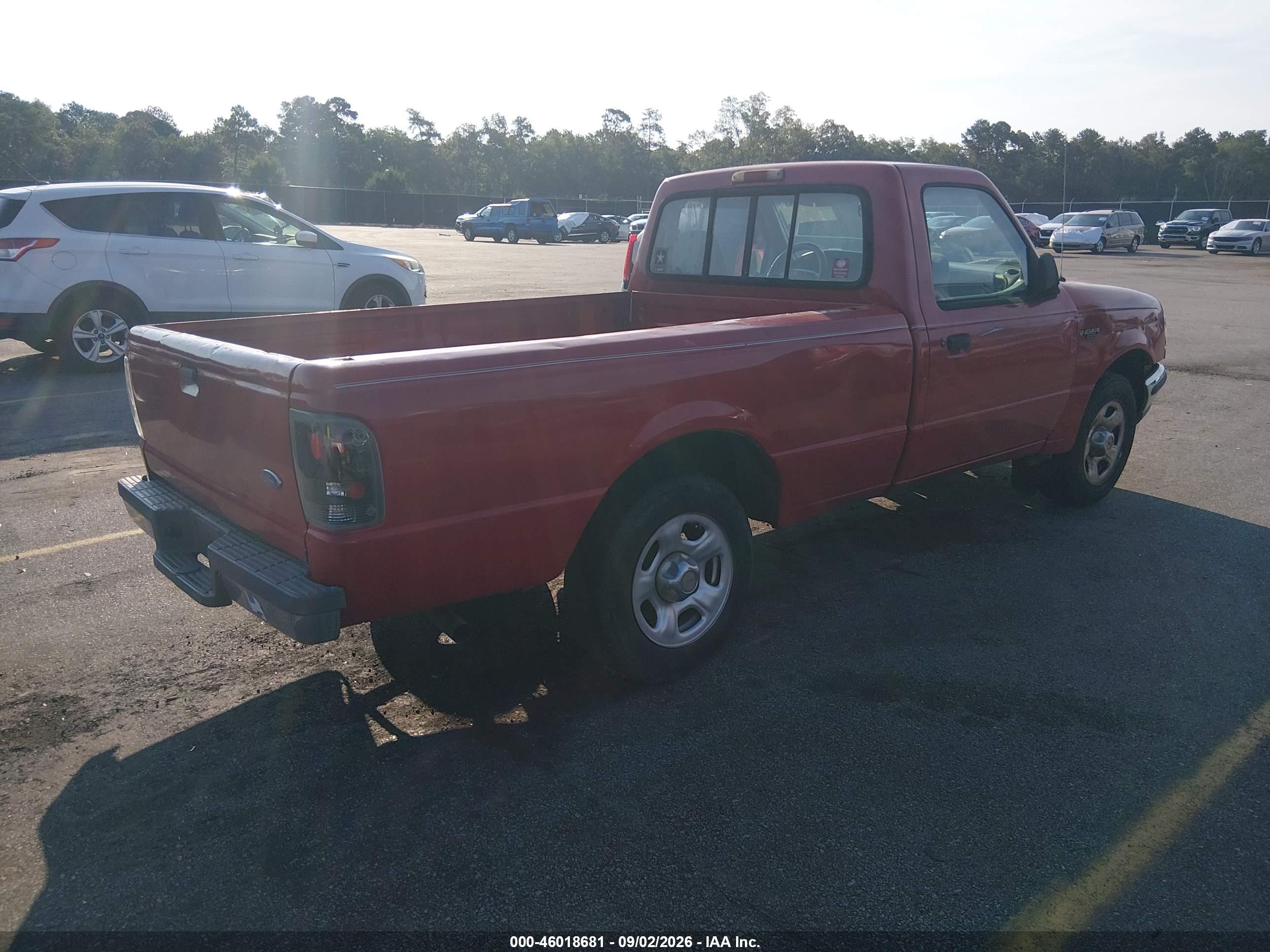 1997 Ford Ranger Splash/xl/xlt Red vin: 1FTCR10A9VTA64156
