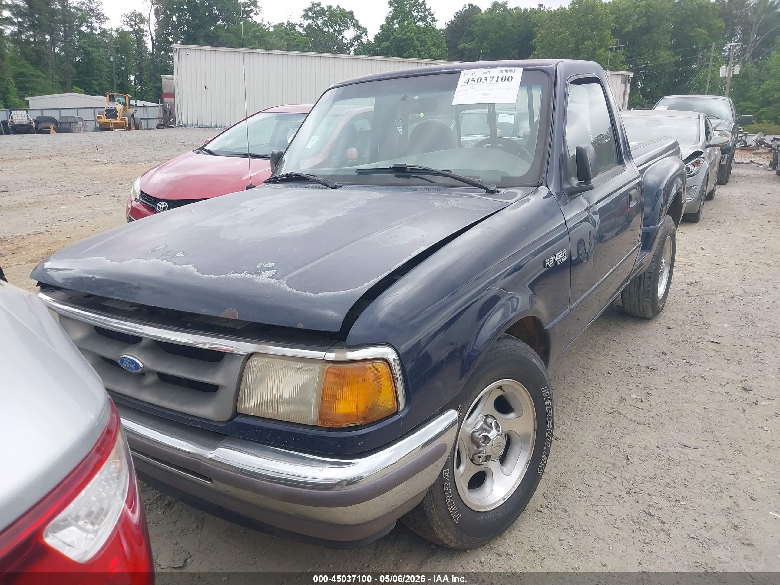 1997 Ford Ranger Splash/xl/xlt Blue vin: 1FTCR10AXVPA83680