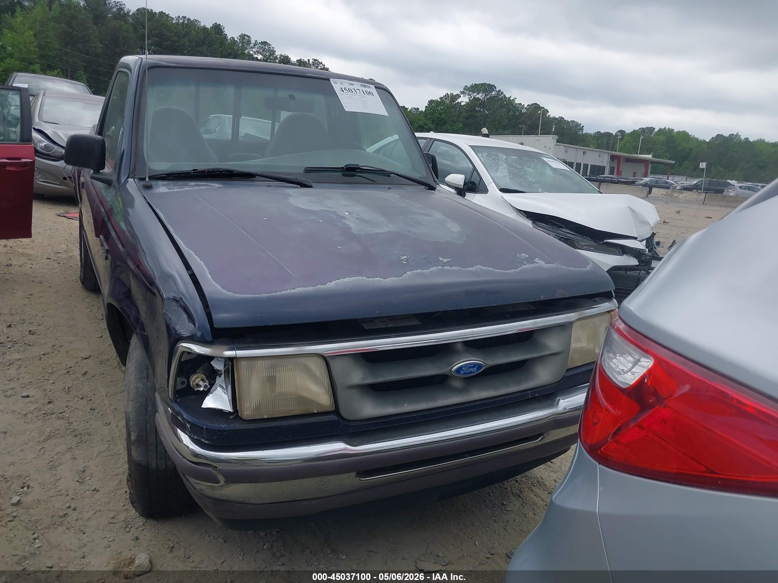 1997 Ford Ranger Splash/xl/xlt Blue vin: 1FTCR10AXVPA83680