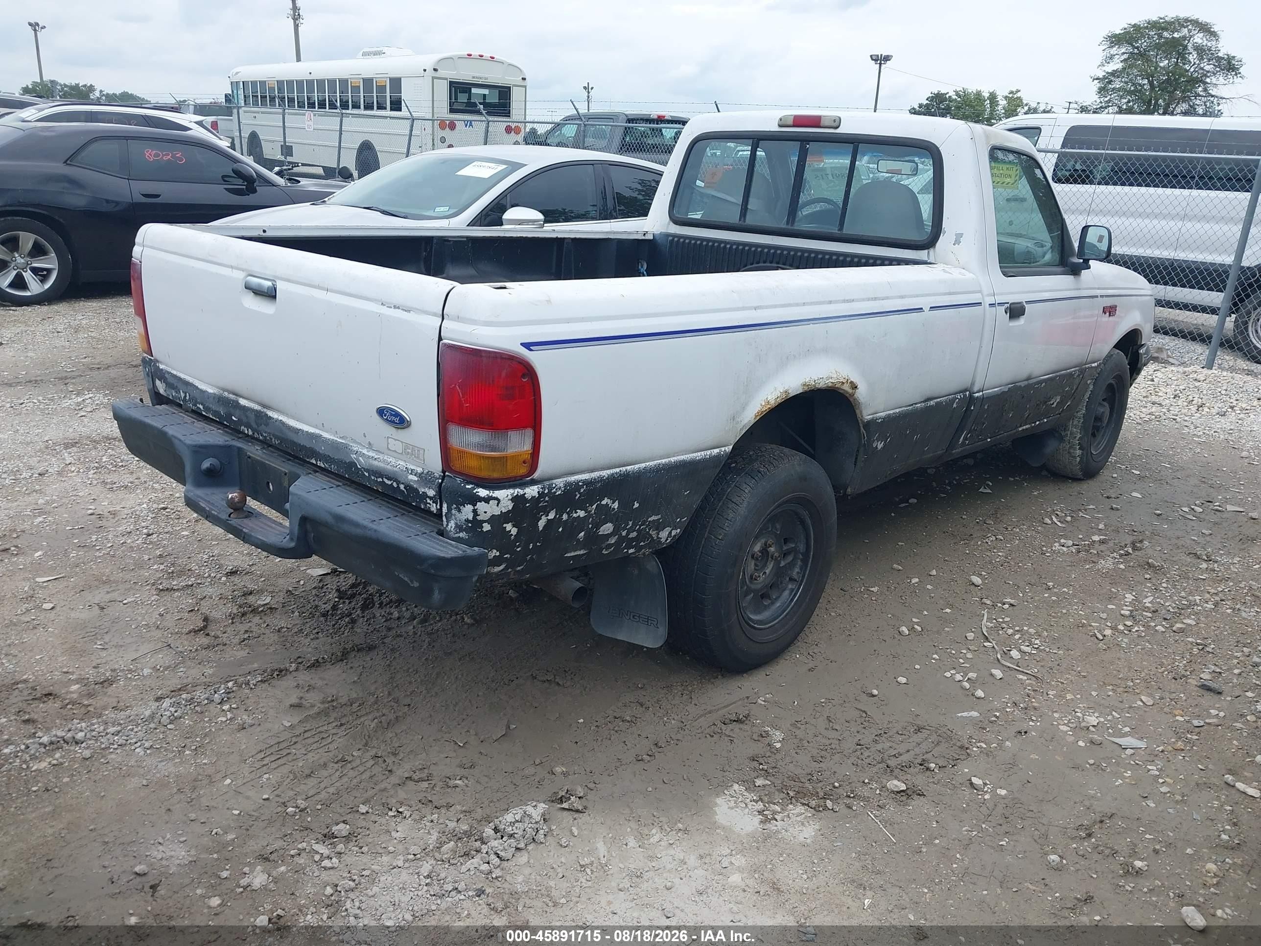 1997 Ford Ranger Splash/xlt Белый vin: 1FTCR10AXVUD39656