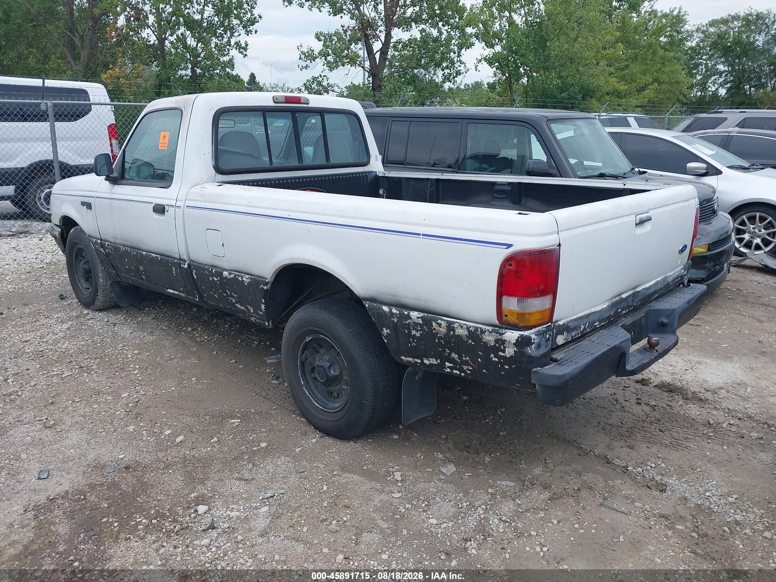 1997 Ford Ranger Splash/xlt Белый vin: 1FTCR10AXVUD39656