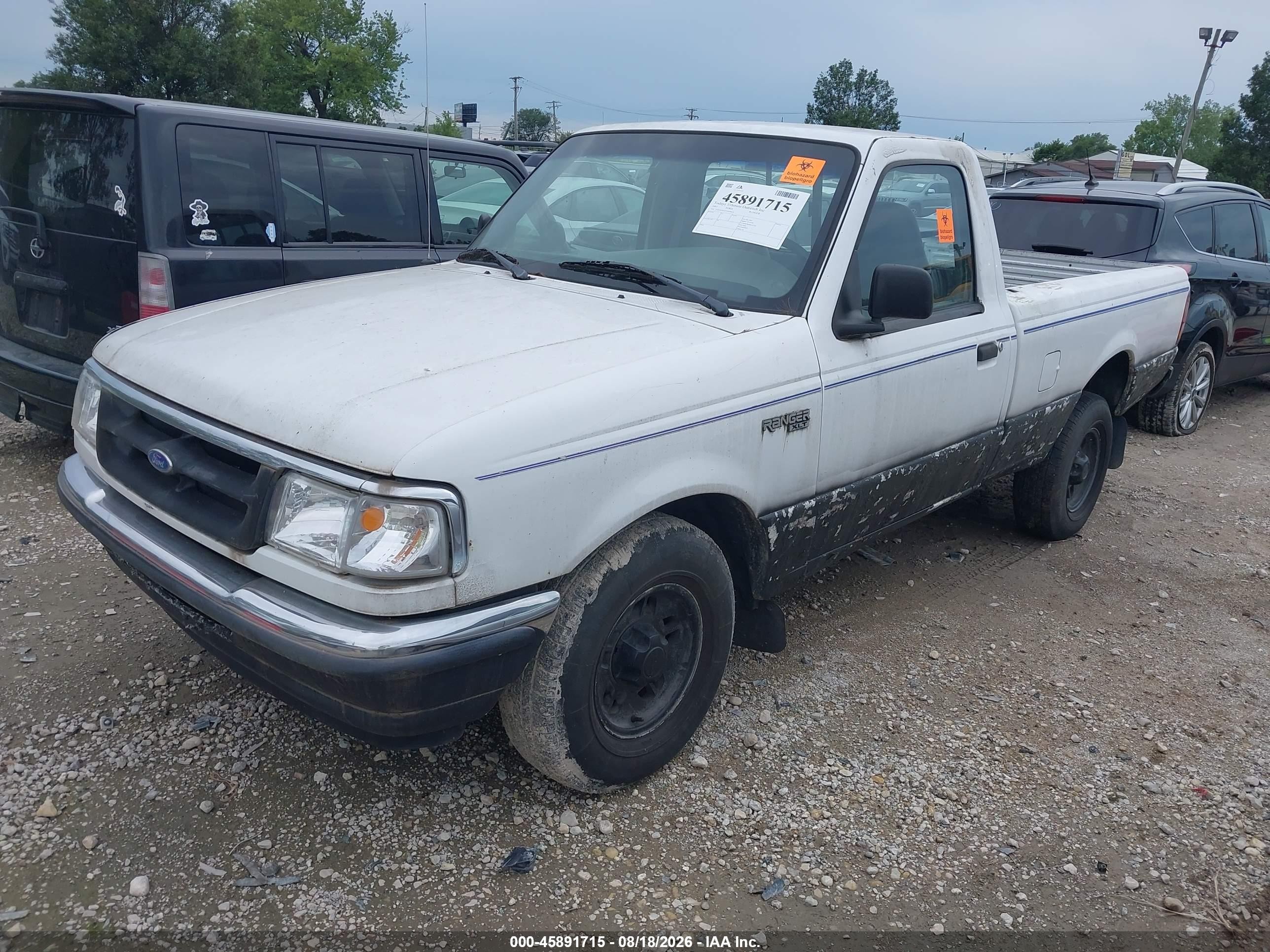 1997 Ford Ranger Splash/xlt Белый vin: 1FTCR10AXVUD39656