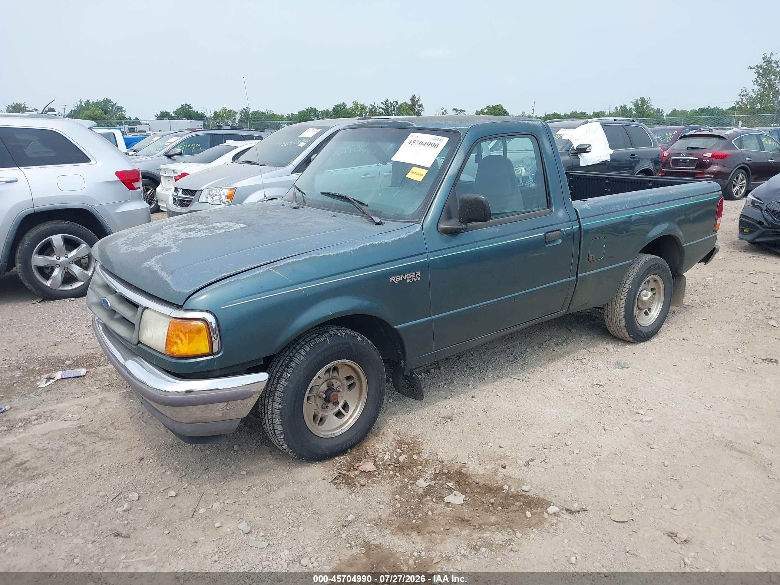 1997 Ford Ranger Splash/xlt Green vin: 1FTCR10AXVUD48325