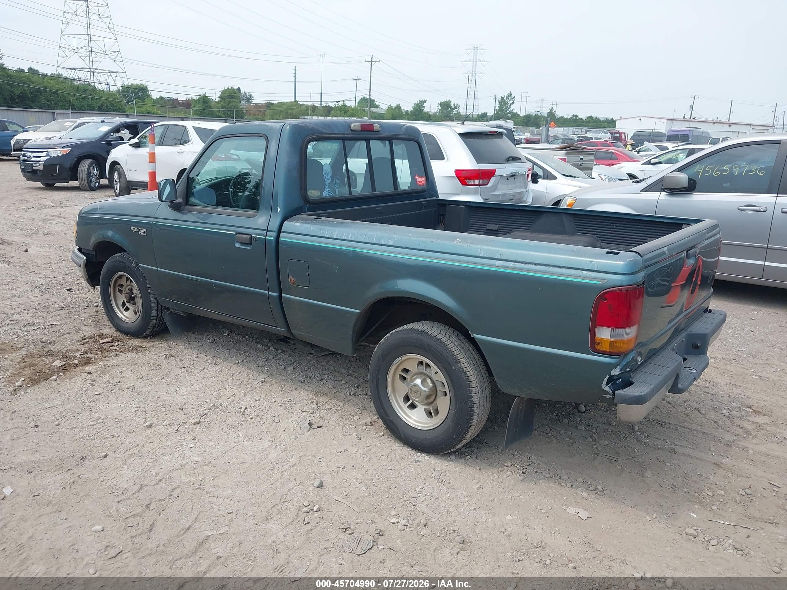 1997 Ford Ranger Splash/xlt Green vin: 1FTCR10AXVUD48325
