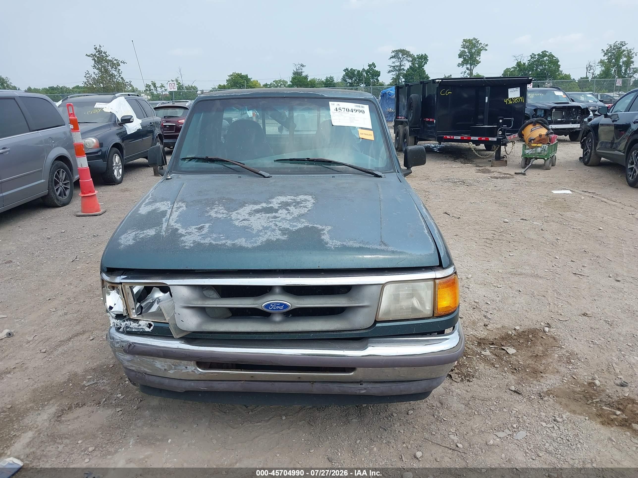 1997 Ford Ranger Splash/xlt Green vin: 1FTCR10AXVUD48325