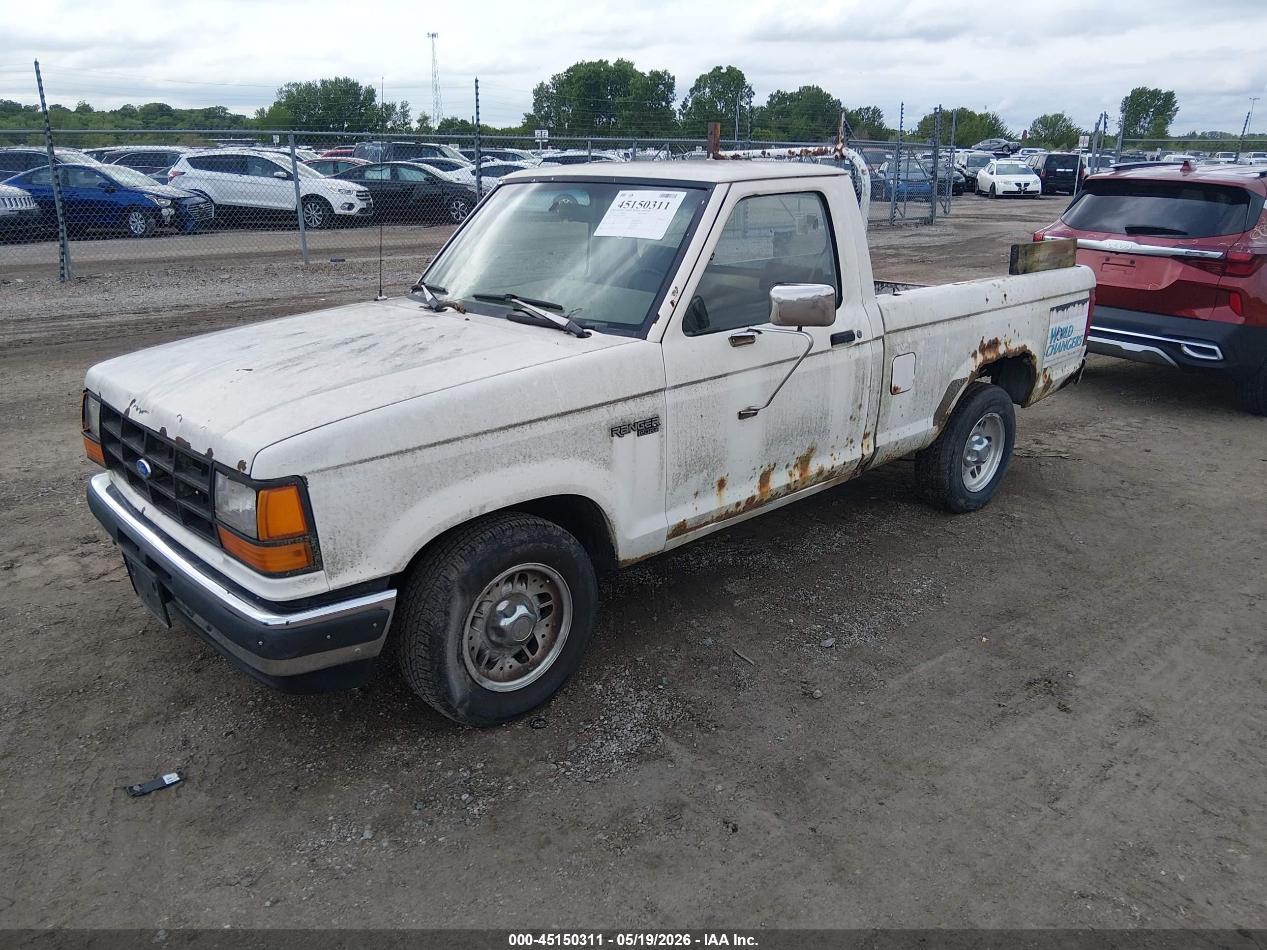 1990 Ford Ranger   White vin: 1FTCR10T6LUB62067