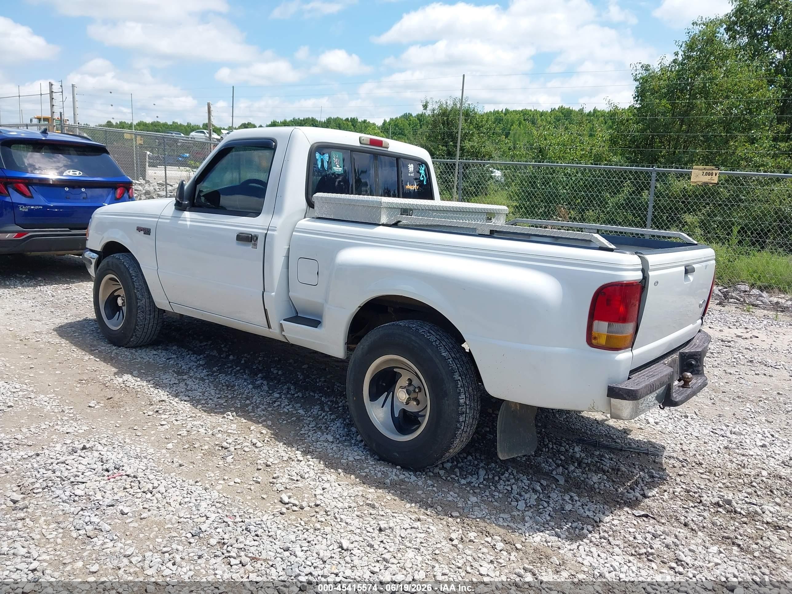 1997 Ford Ranger Splash/xl/xlt White vin: 1FTCR10U1VPB48975