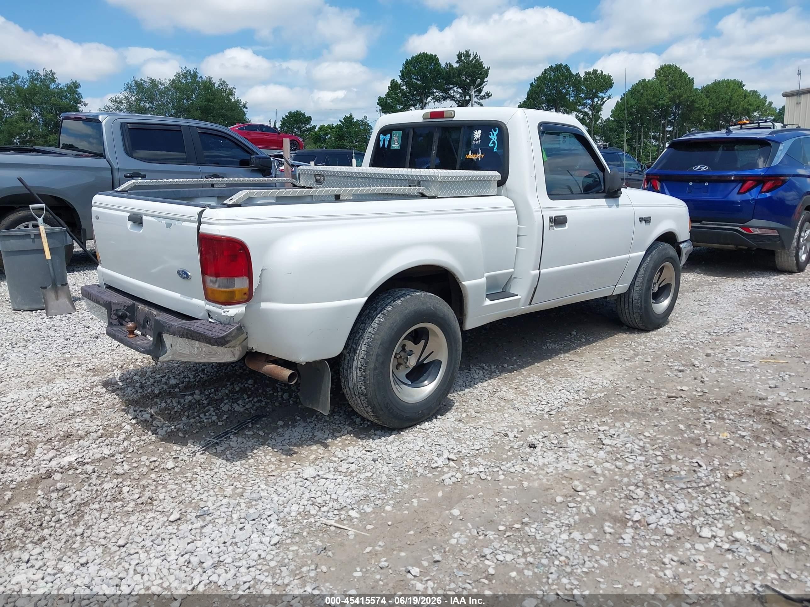 1997 Ford Ranger Splash/xl/xlt White vin: 1FTCR10U1VPB48975