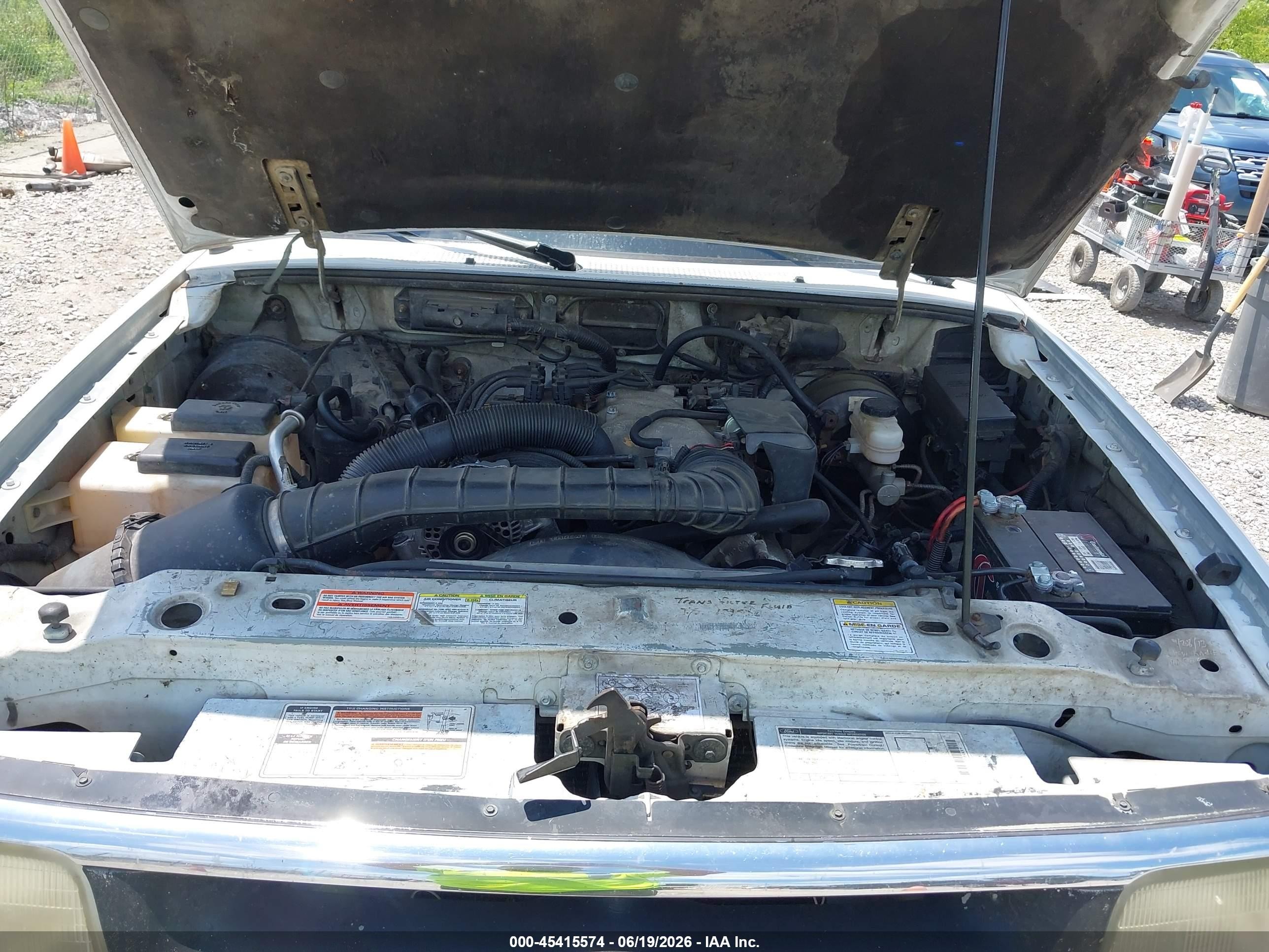 1997 Ford Ranger Splash/xl/xlt White vin: 1FTCR10U1VPB48975