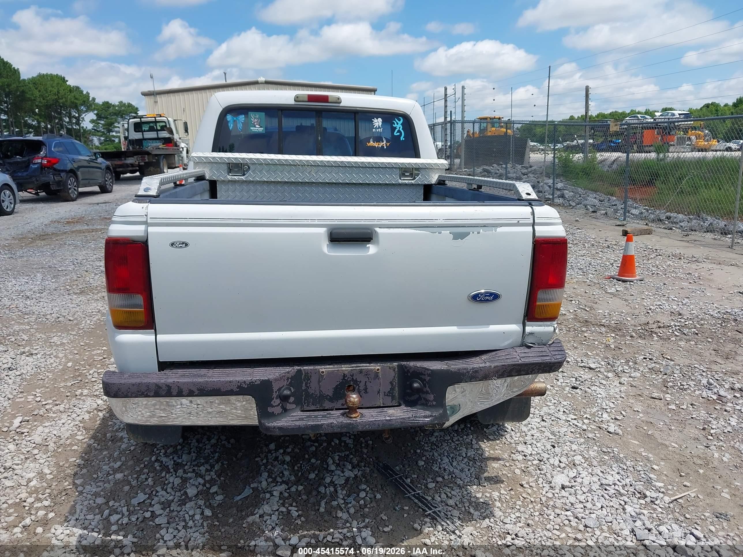 1997 Ford Ranger Splash/xl/xlt White vin: 1FTCR10U1VPB48975