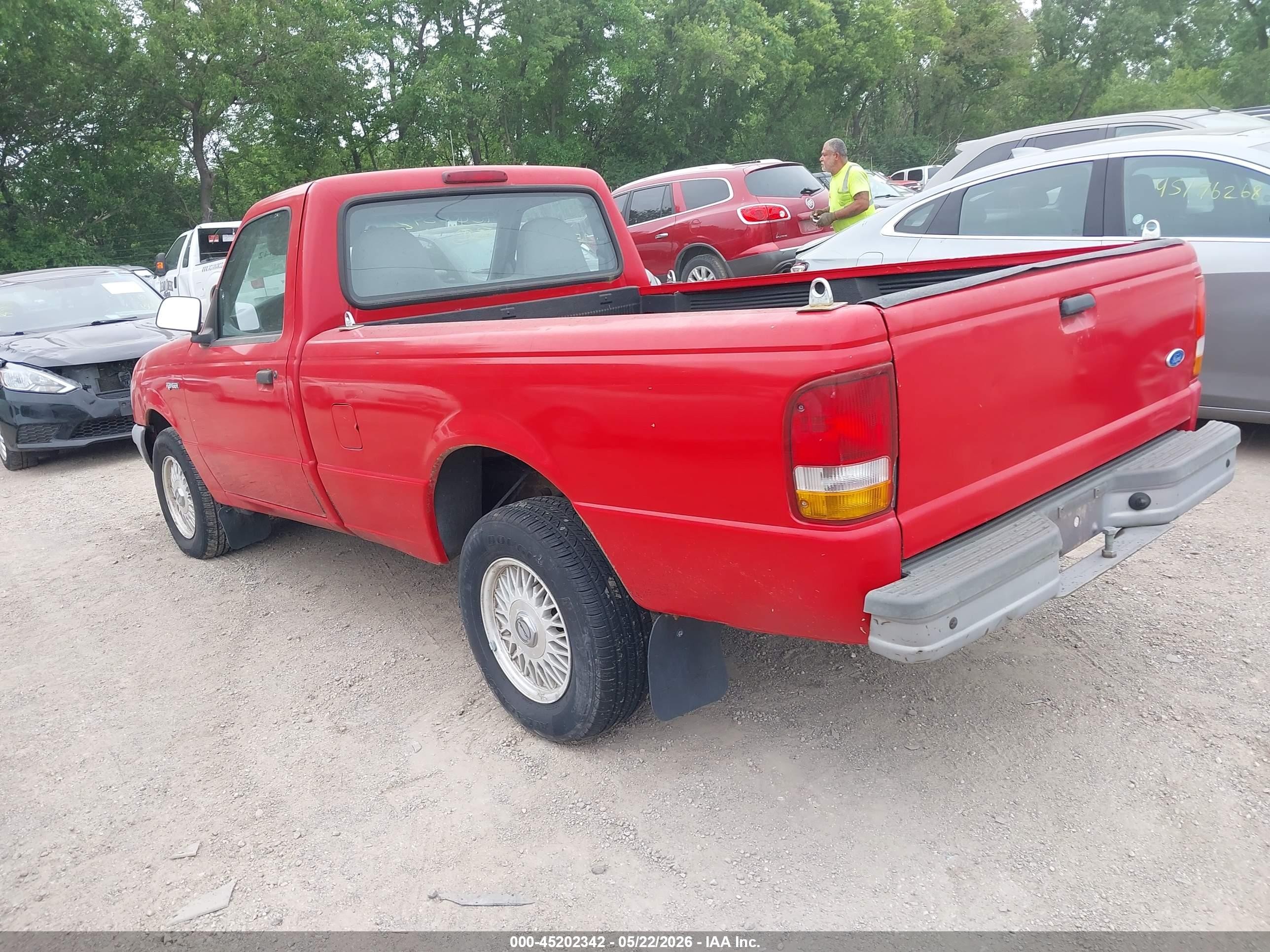 1997 Ford Ranger Splash/xl/xlt Red vin: 1FTCR10U1VUC40413