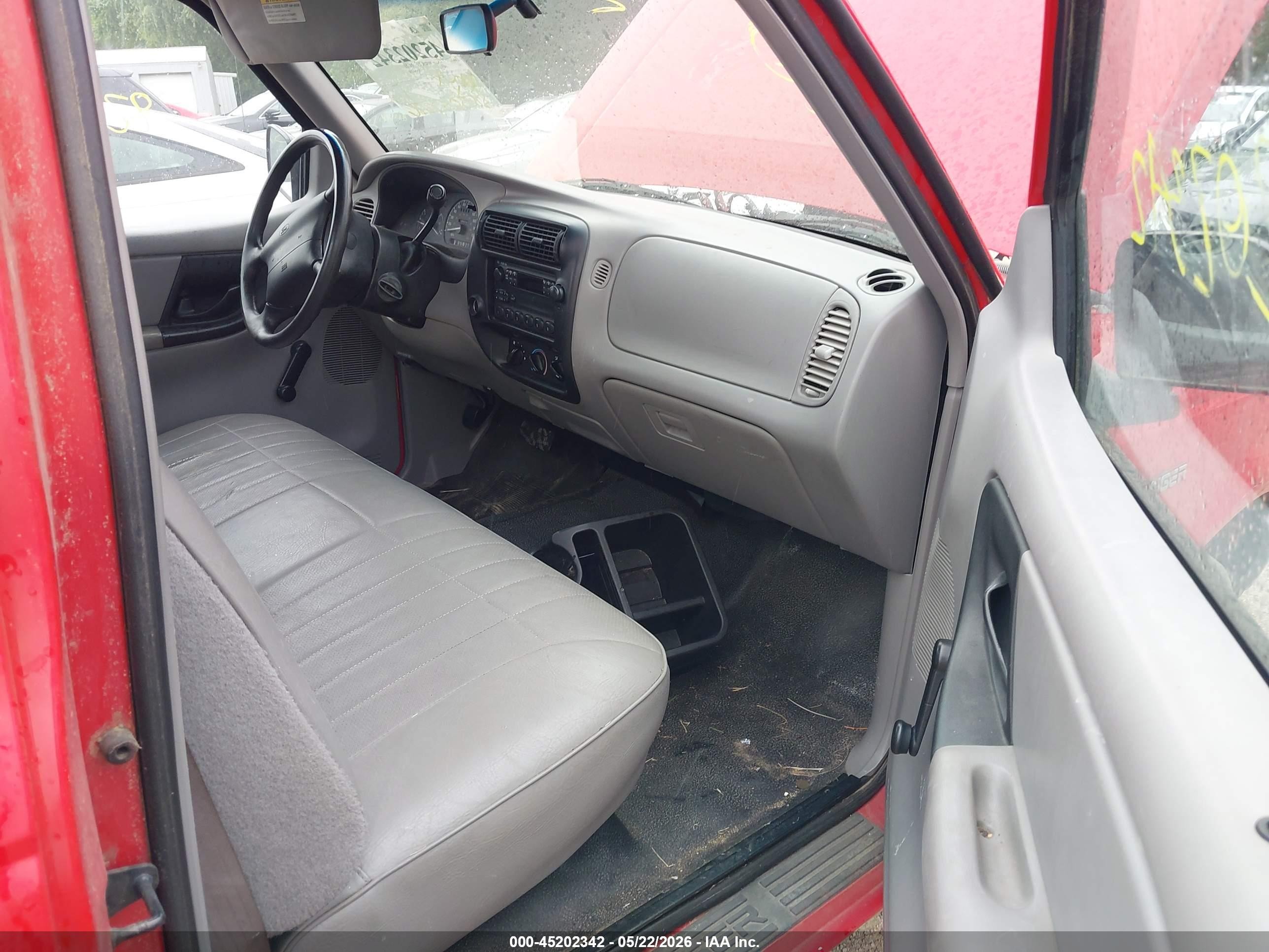 1997 Ford Ranger Splash/xl/xlt Red vin: 1FTCR10U1VUC40413