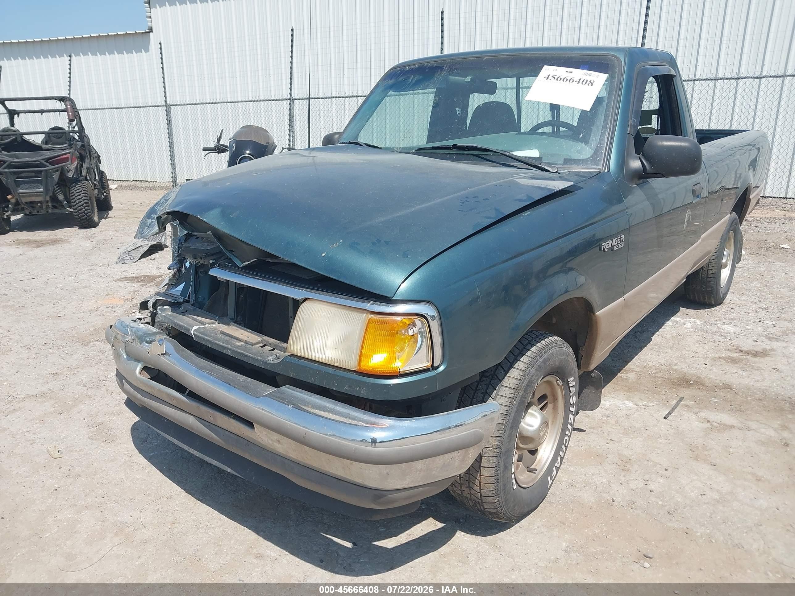1996 Ford Ranger   Green vin: 1FTCR10U2TUD19554