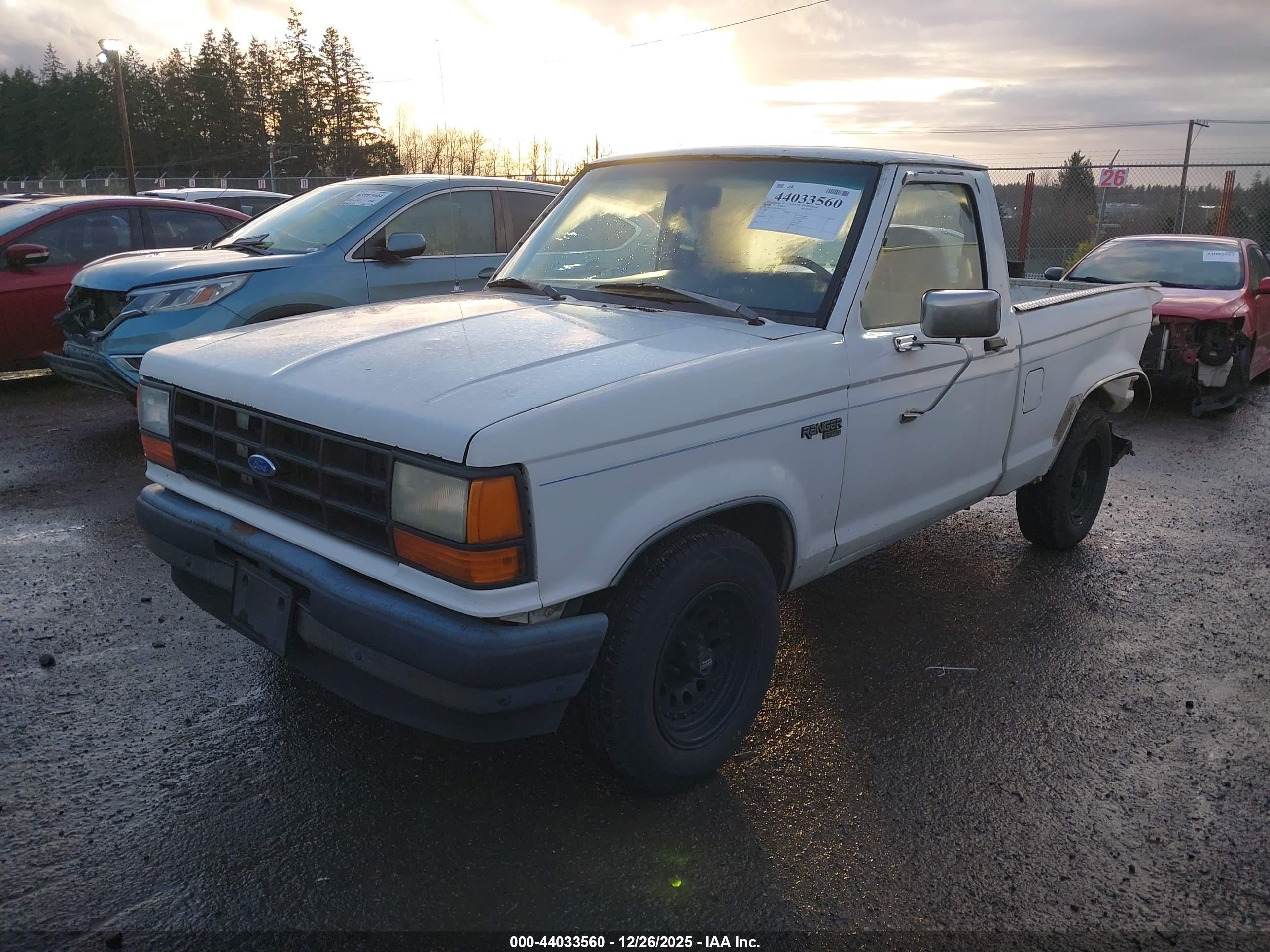 1991 Ford Ranger   White vin: 1FTCR10U3MUC44123