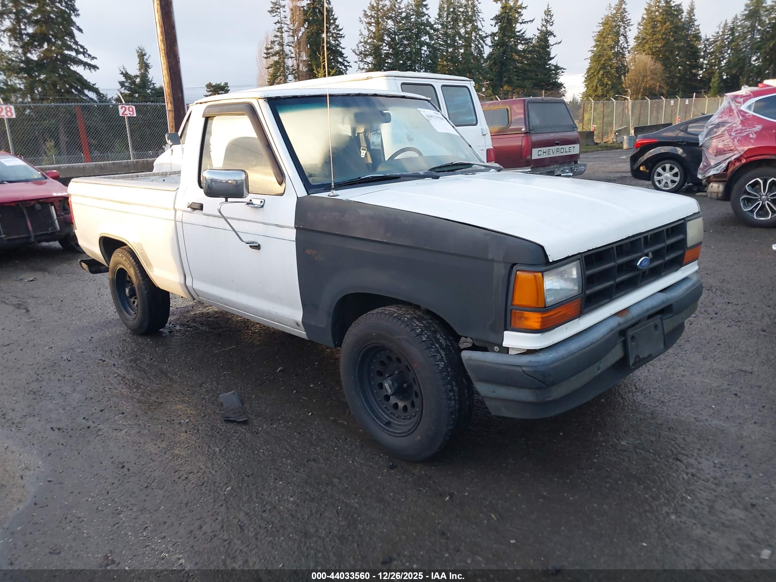 1991 Ford Ranger   White vin: 1FTCR10U3MUC44123