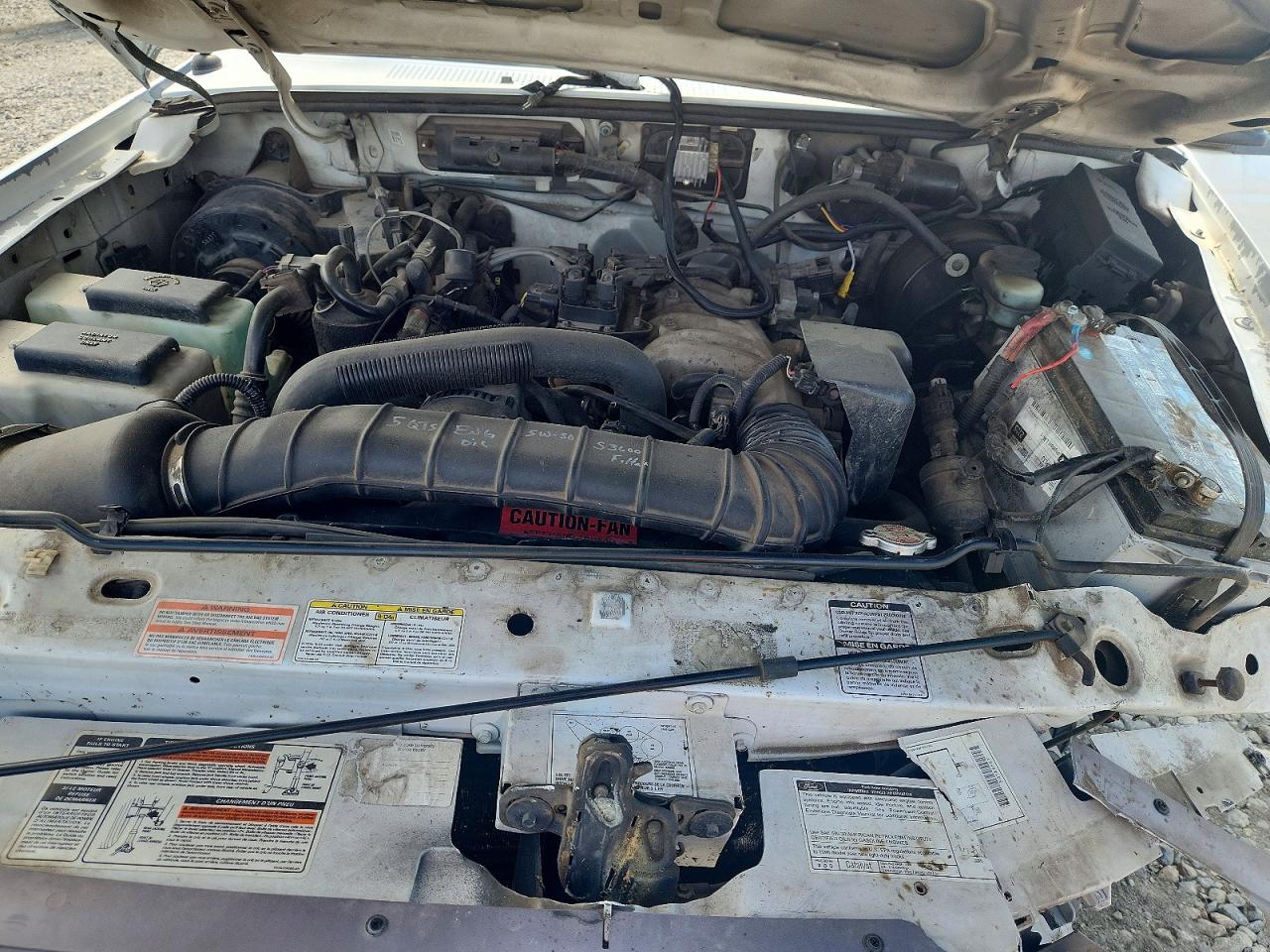 1996 Ford Ranger White vin: 1FTCR10U3TUB78252