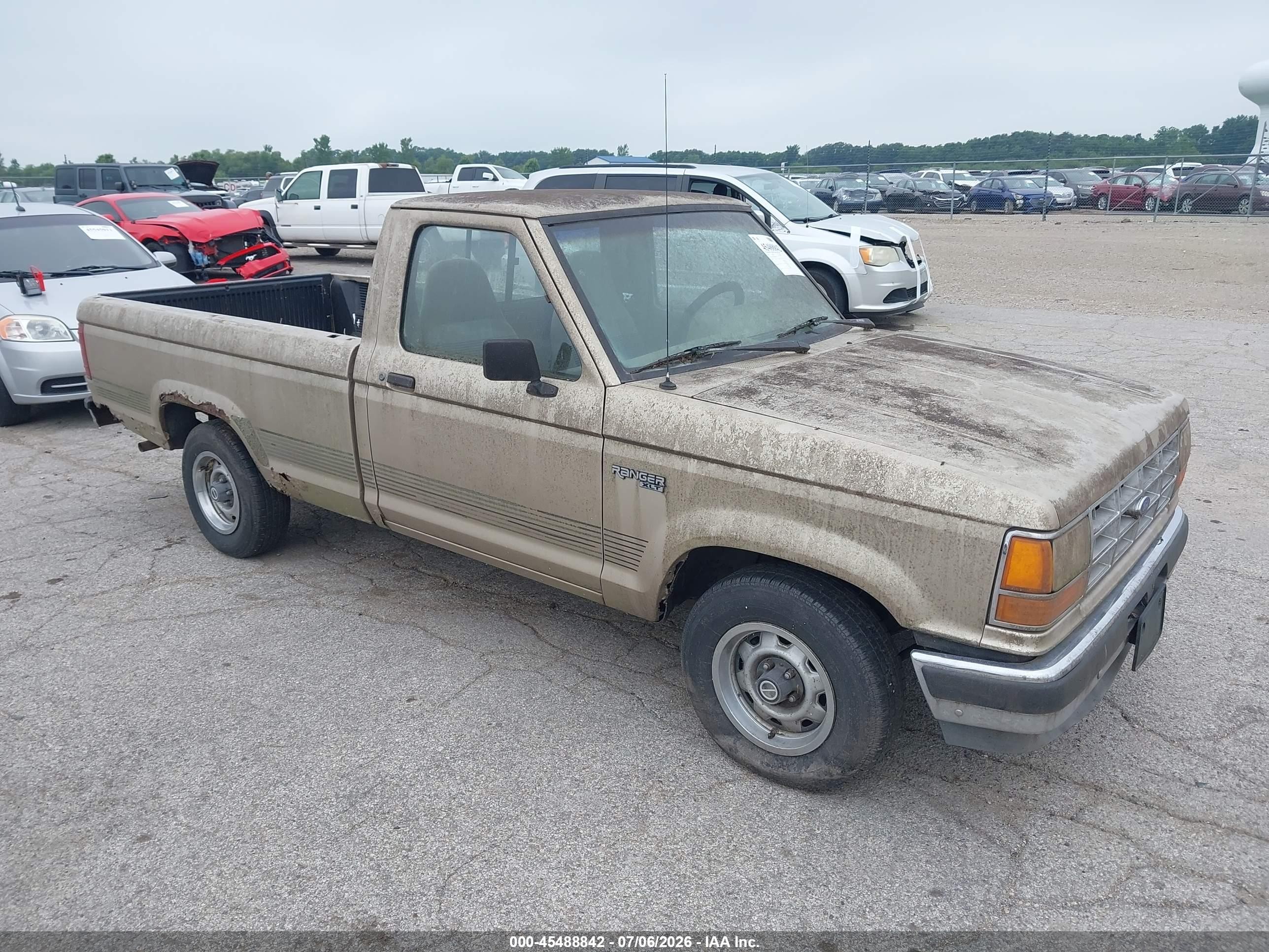 1991 Ford Ranger   Коричневый vin: 1FTCR10U5MUB40491
