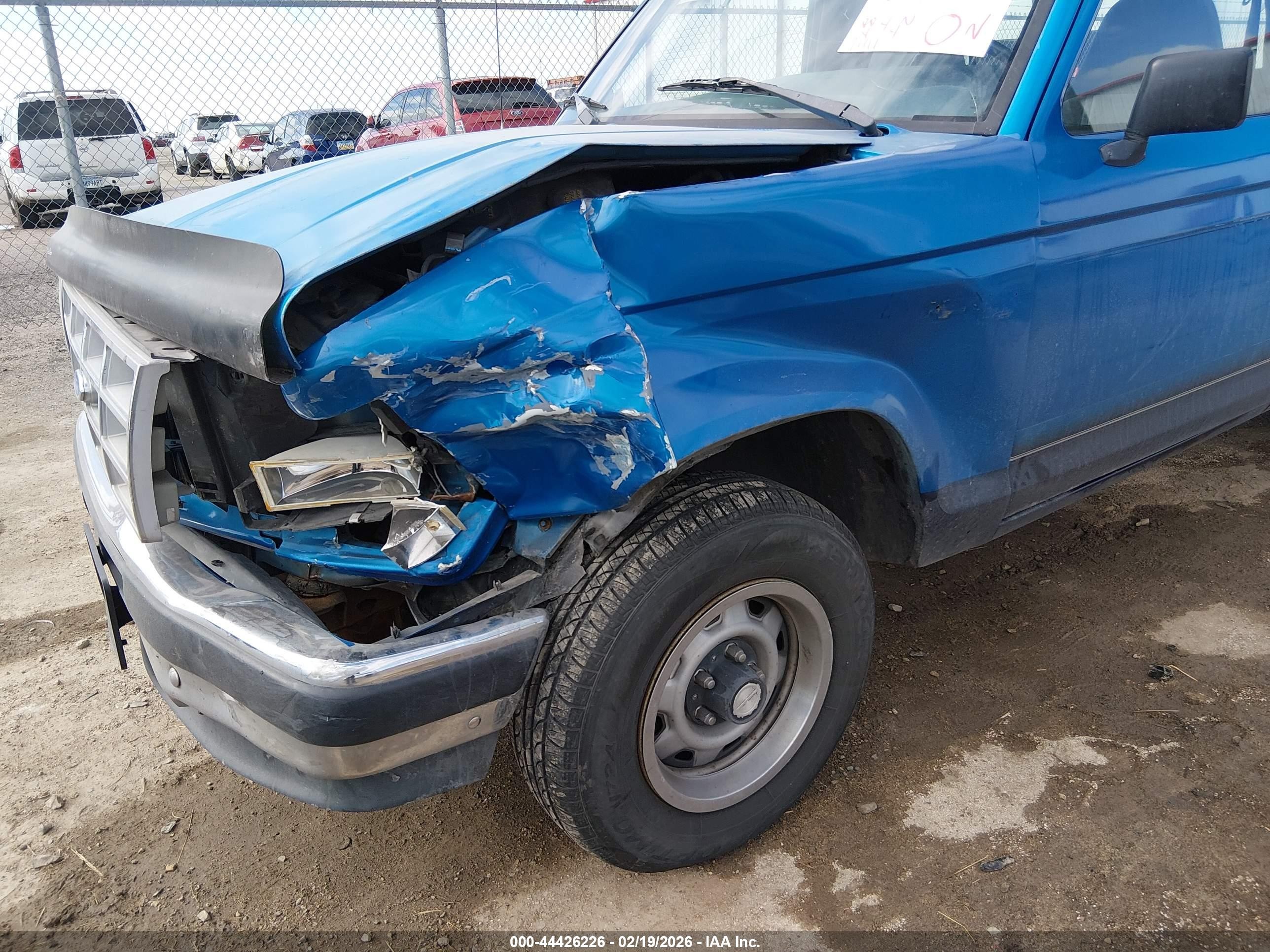 1992 Ford Ranger   Синий vin: 1FTCR10U5NPA88781
