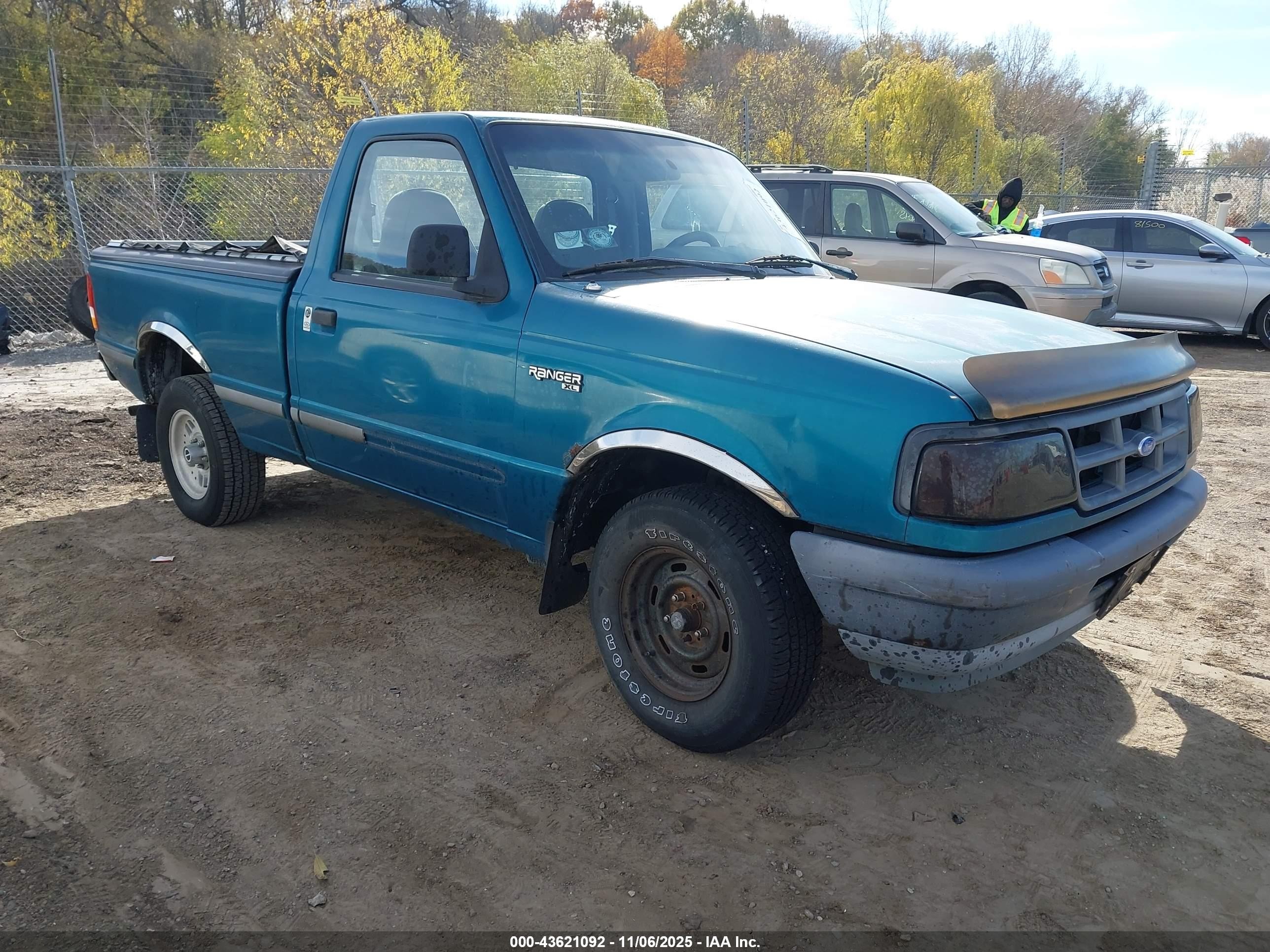 1993 Ford Ranger   Зеленый vin: 1FTCR10U5PUC48467
