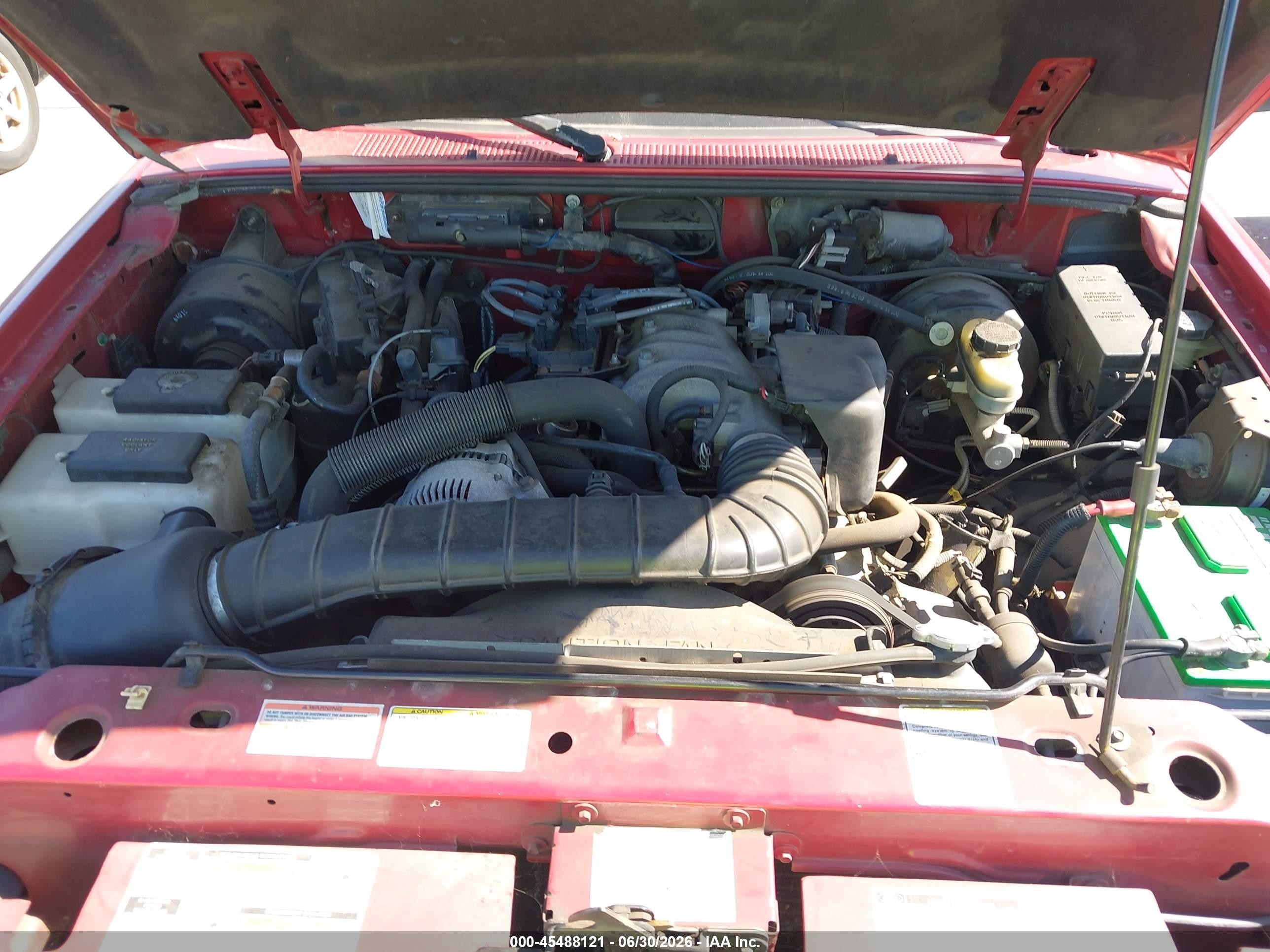1997 Ford Ranger Splash/xlt Red vin: 1FTCR10U5VUA97899