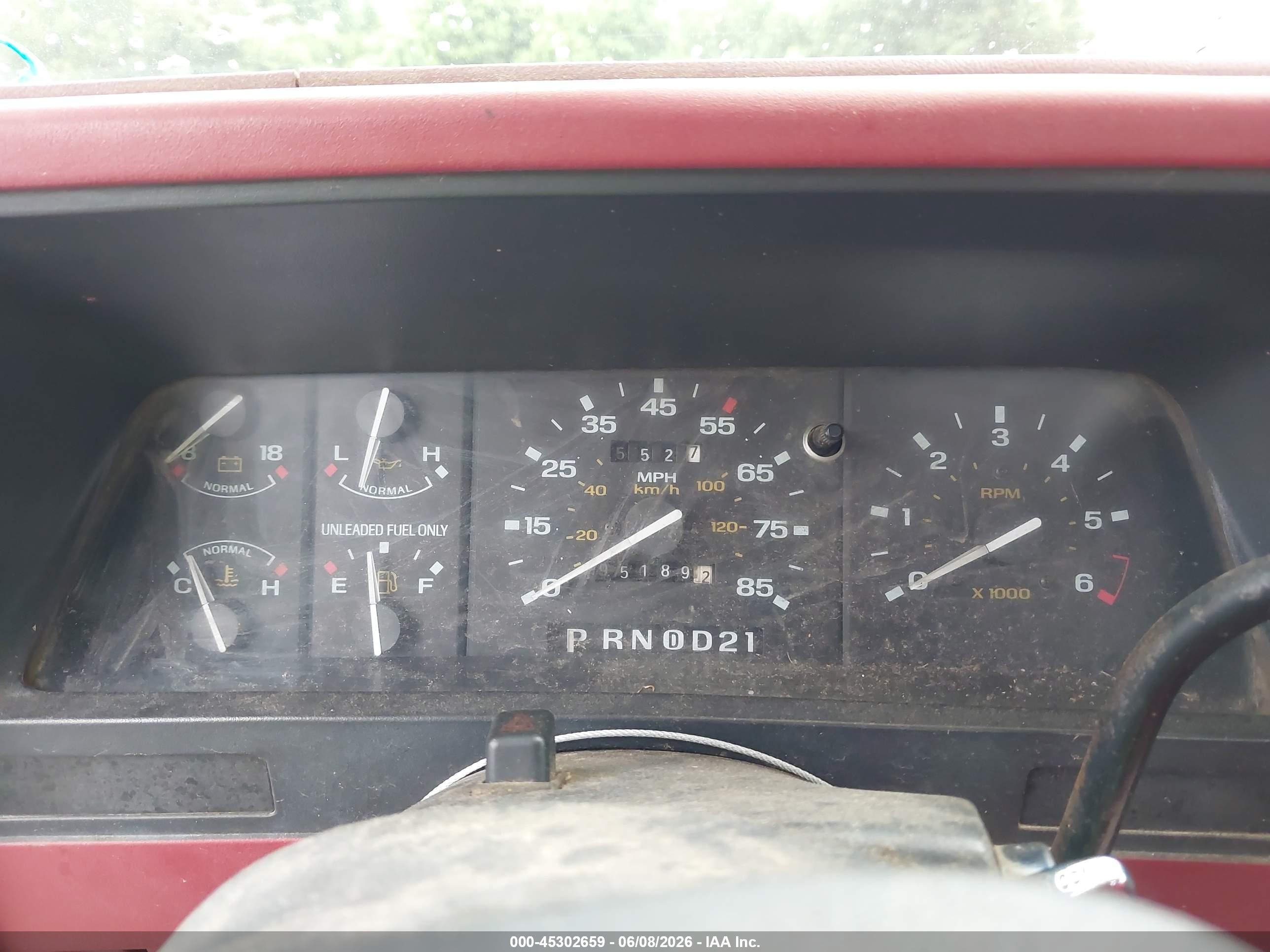 1991 Ford Ranger   Красный vin: 1FTCR10U6MUB33890