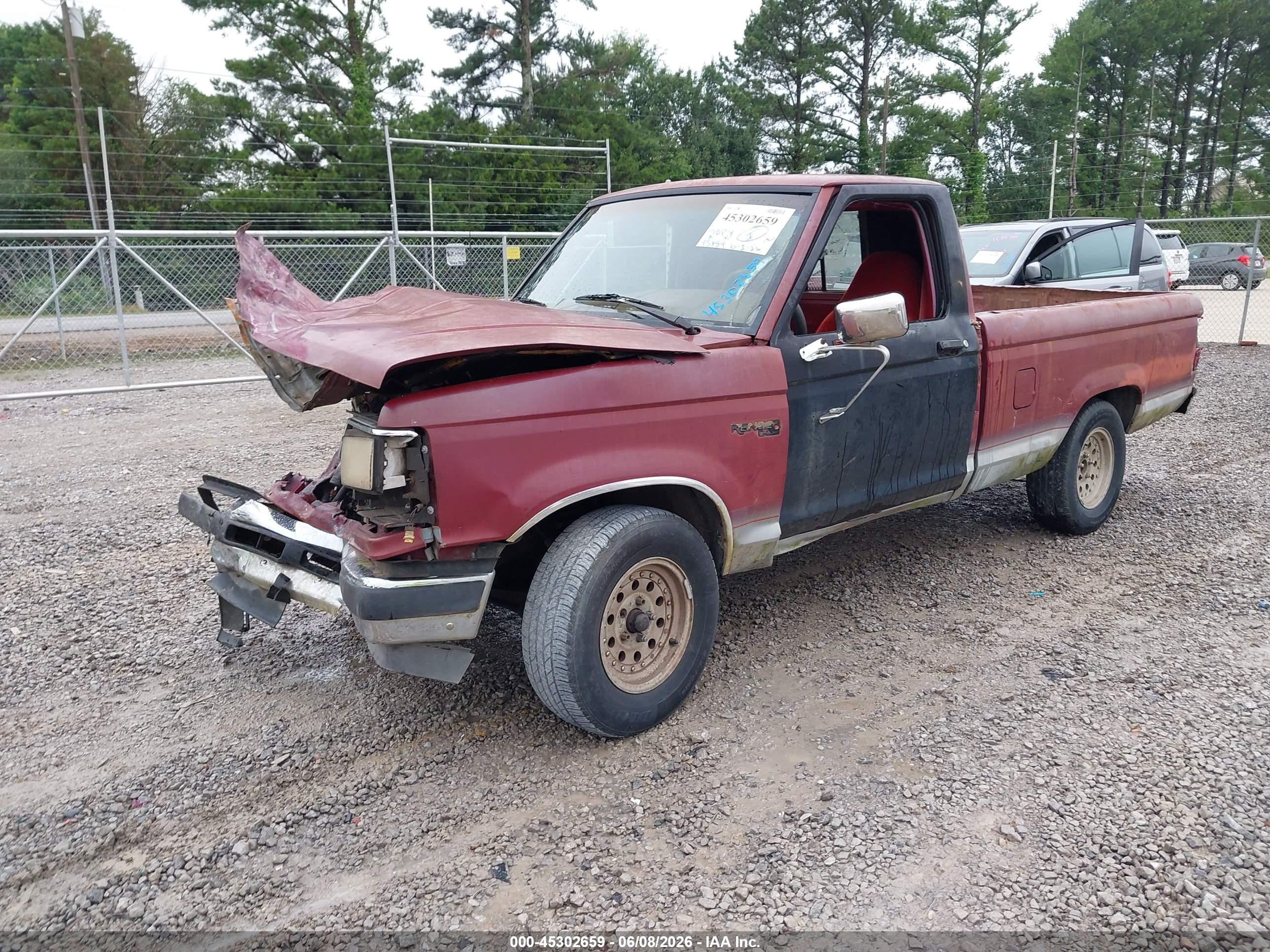 1991 Ford Ranger   Красный vin: 1FTCR10U6MUB33890