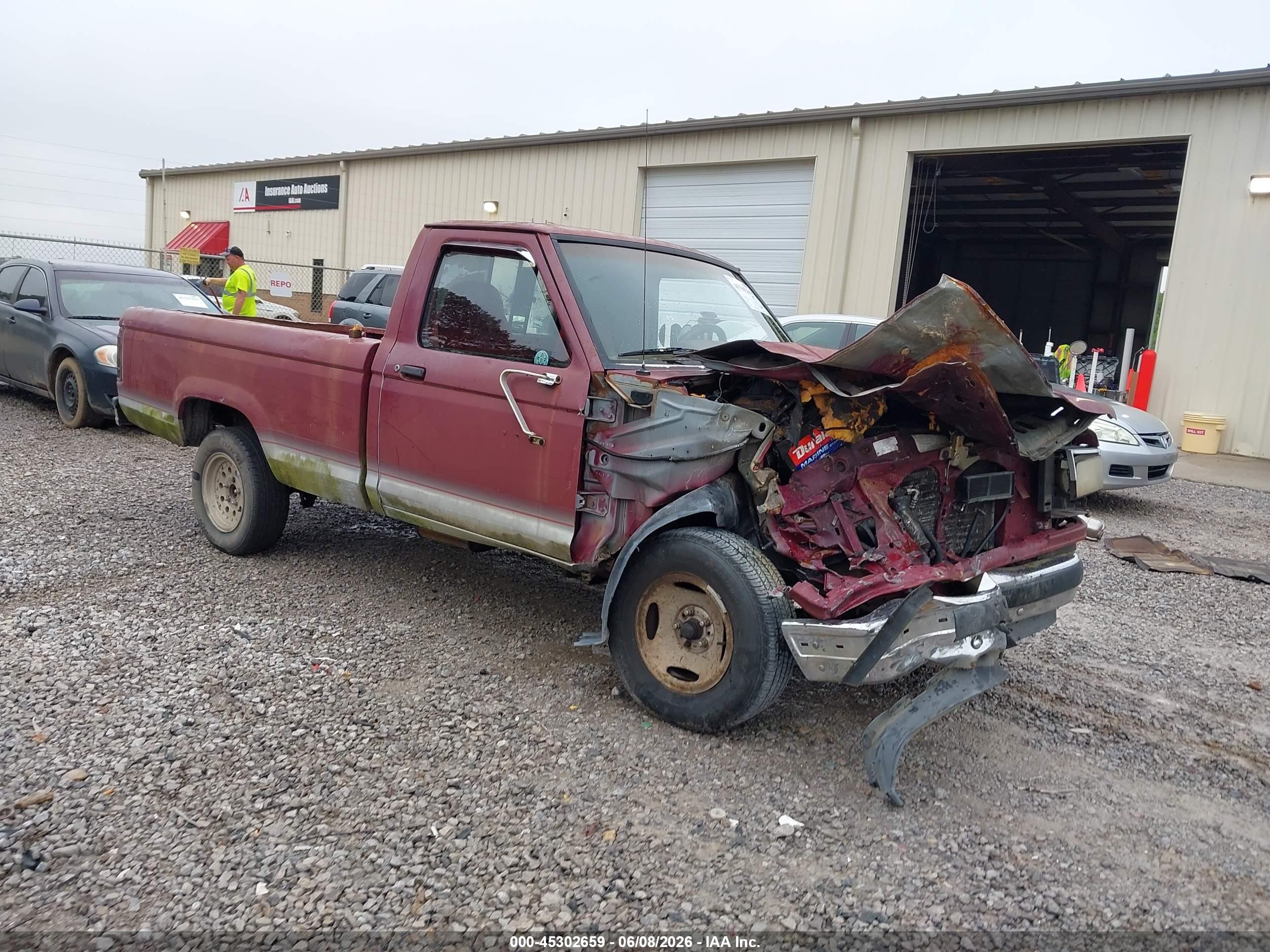 1991 Ford Ranger   Красный vin: 1FTCR10U6MUB33890