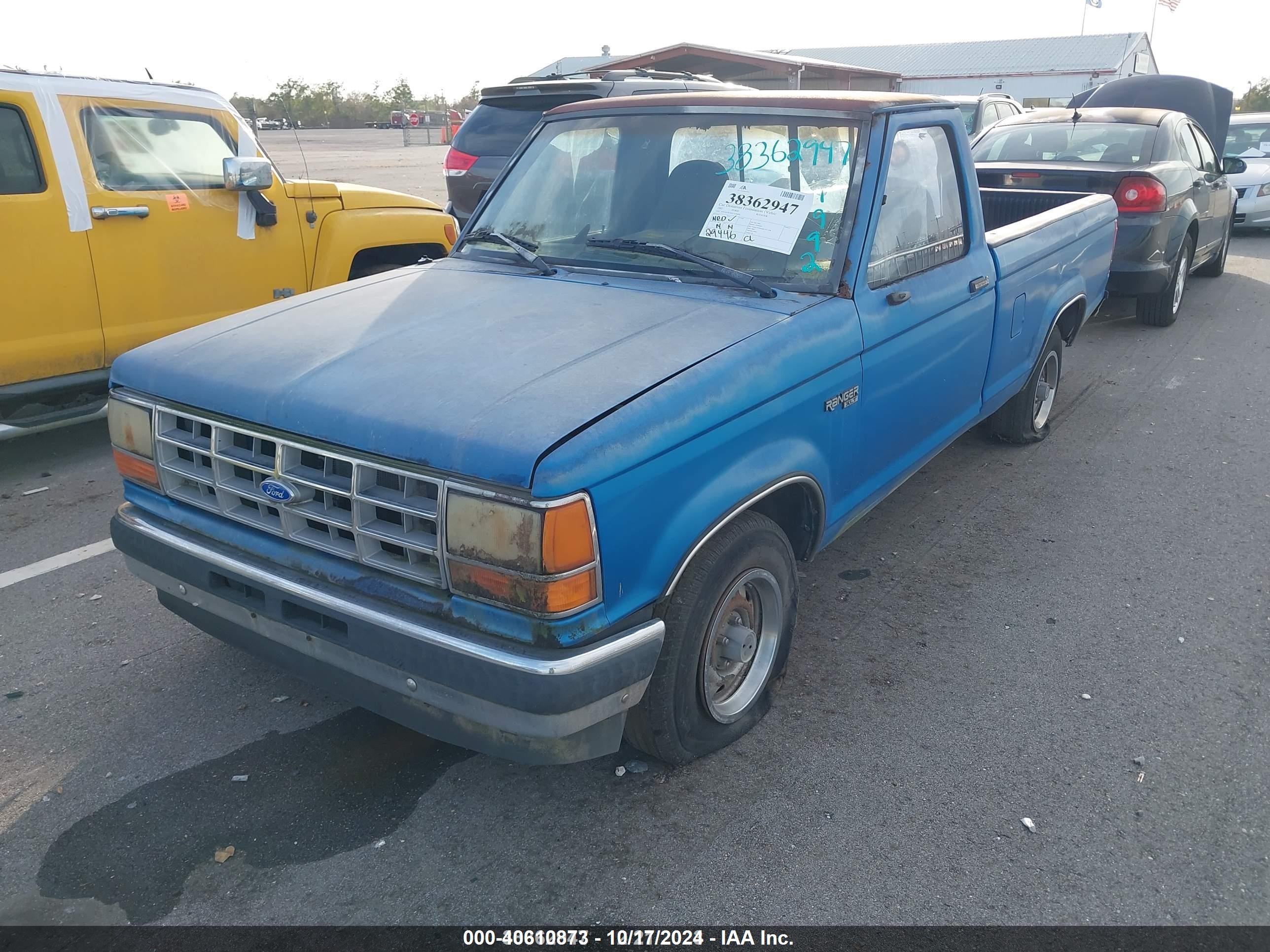 1992 Ford Ranger   Синий vin: 1FTCR10U6NUA50090