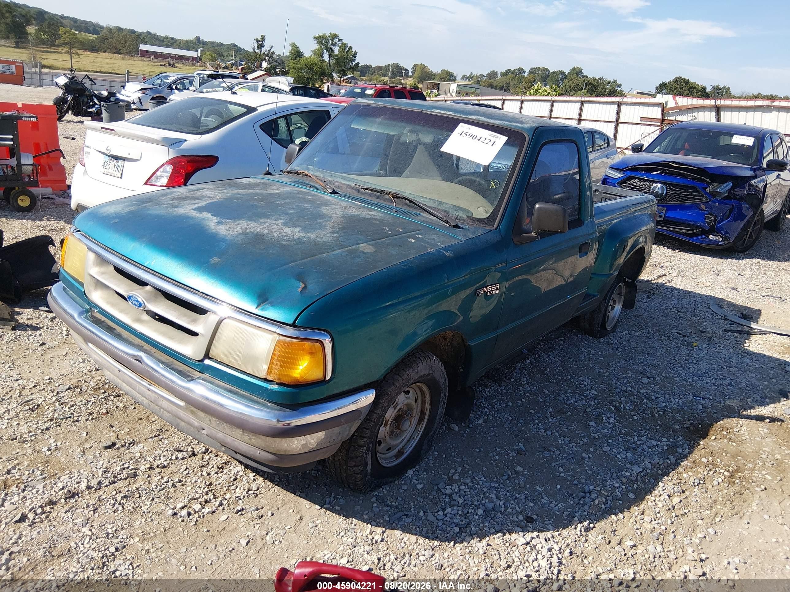 1997 Ford Ranger Splash/xlt Зеленый vin: 1FTCR10U7VPA44278