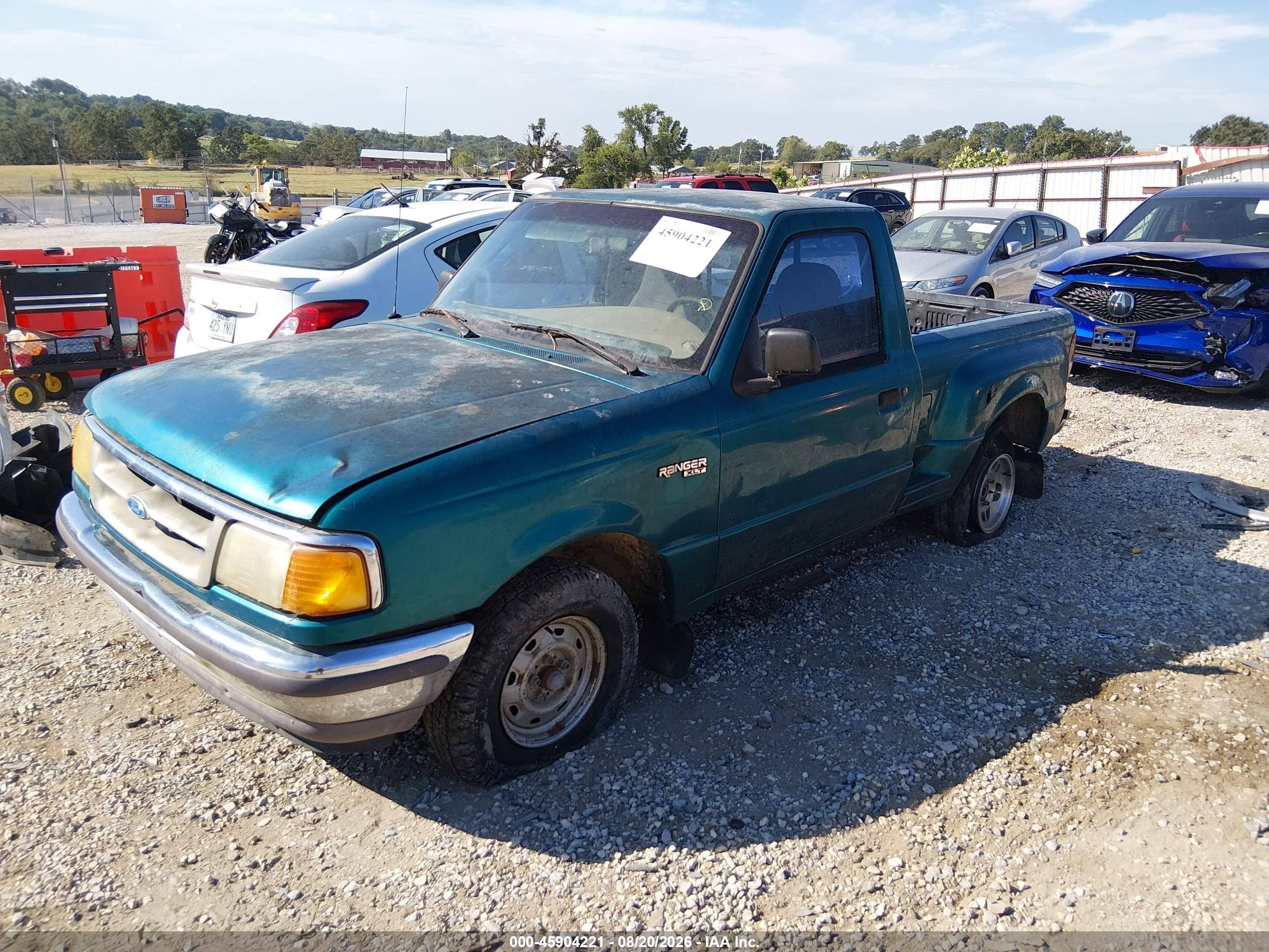 1997 Ford Ranger Splash/xlt Зеленый vin: 1FTCR10U7VPA44278