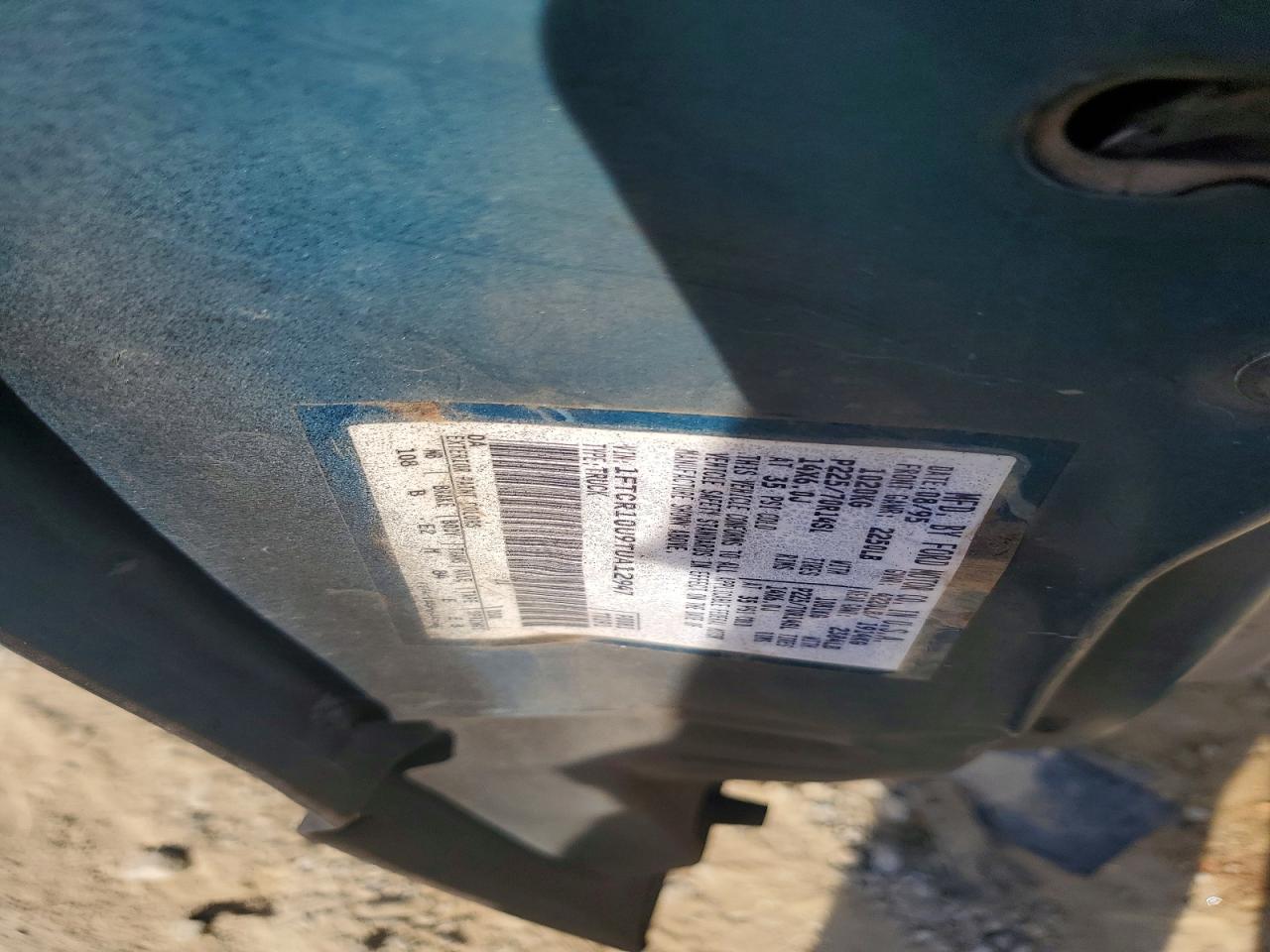 1996 Ford Ranger Black vin: 1FTCR10U9TUA12947