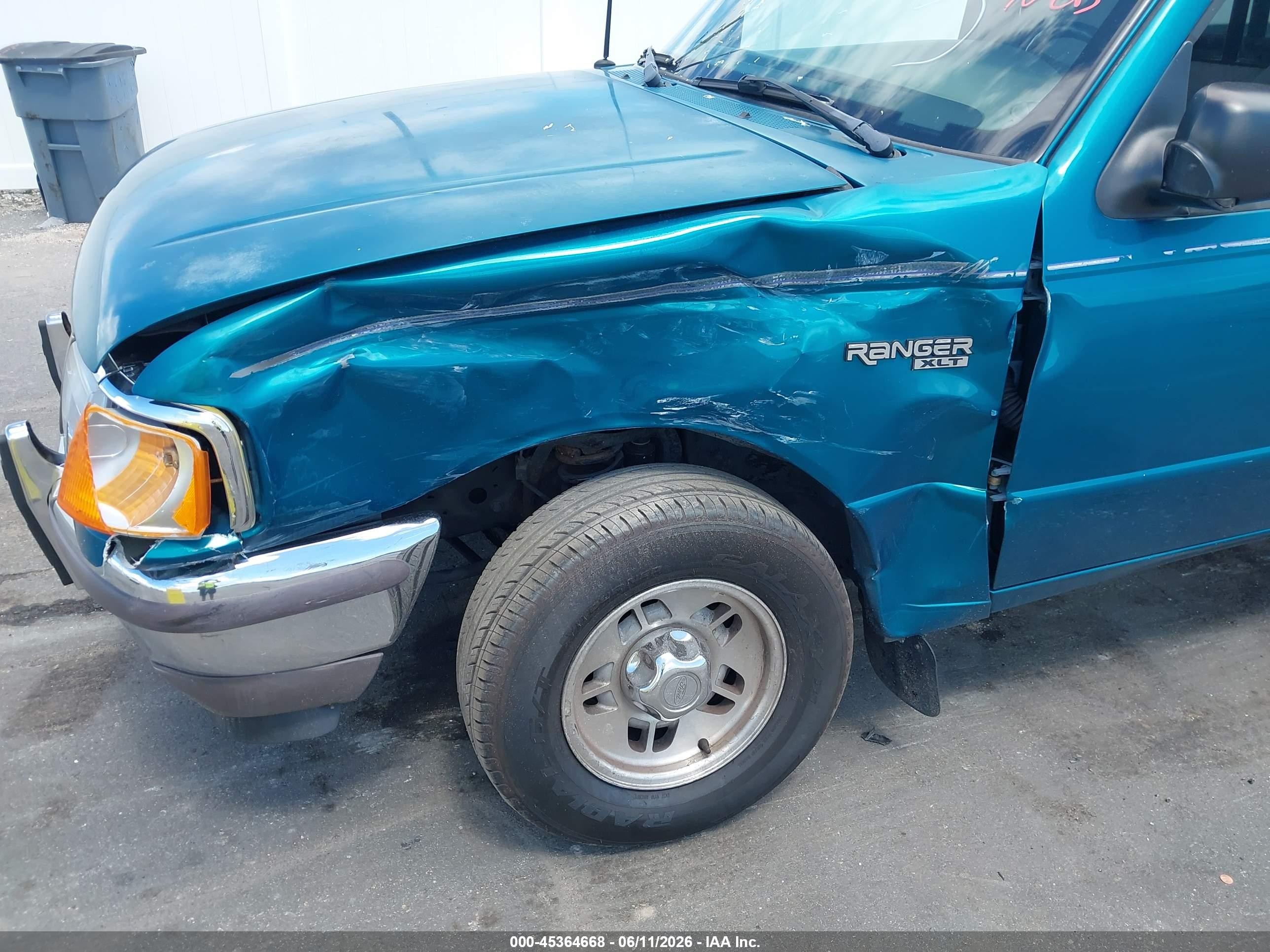 1996 Ford Ranger   Green vin: 1FTCR10UXTUC37507