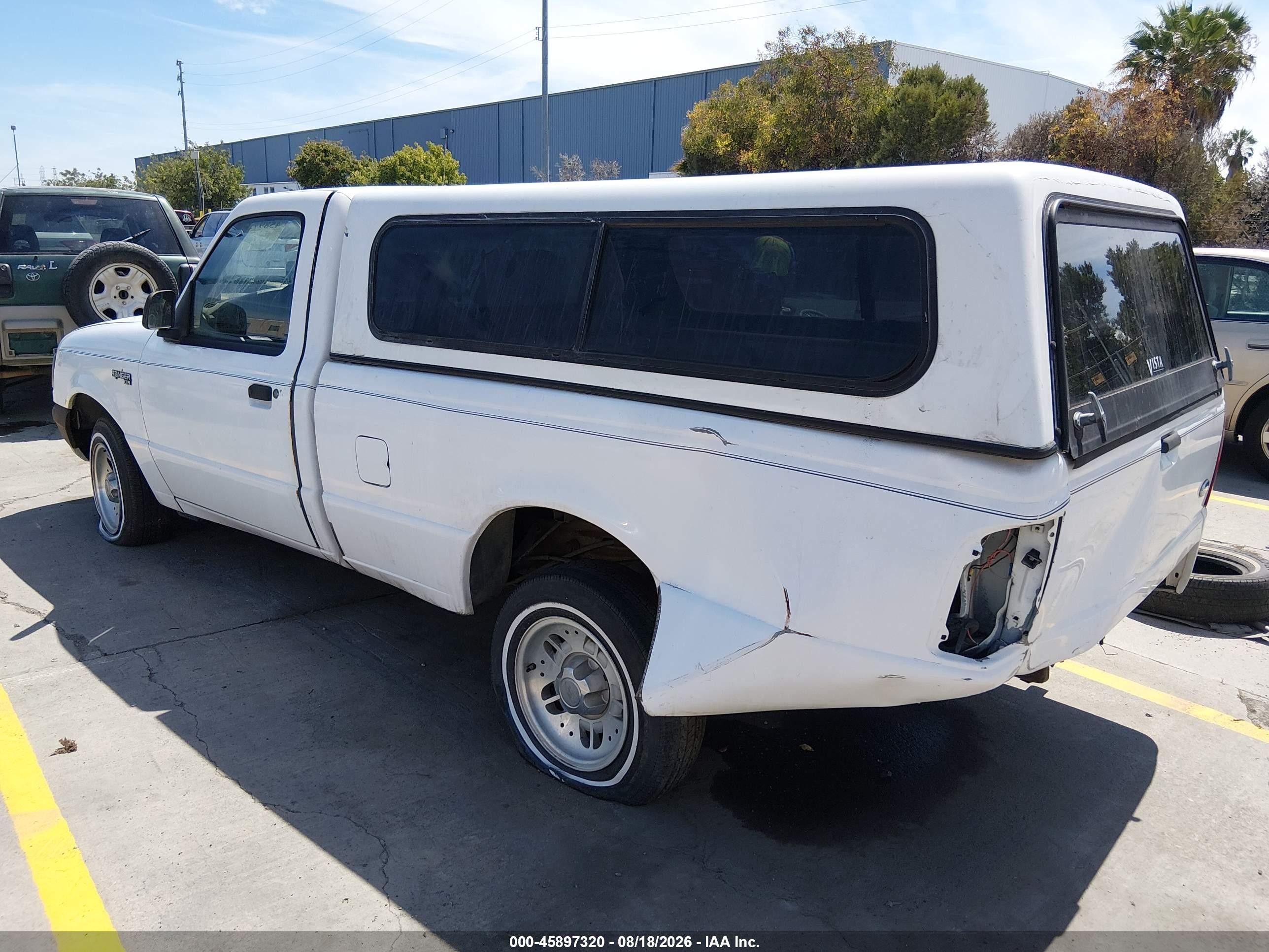 1997 Ford Ranger Splash/xlt White vin: 1FTCR10UXVUA47452