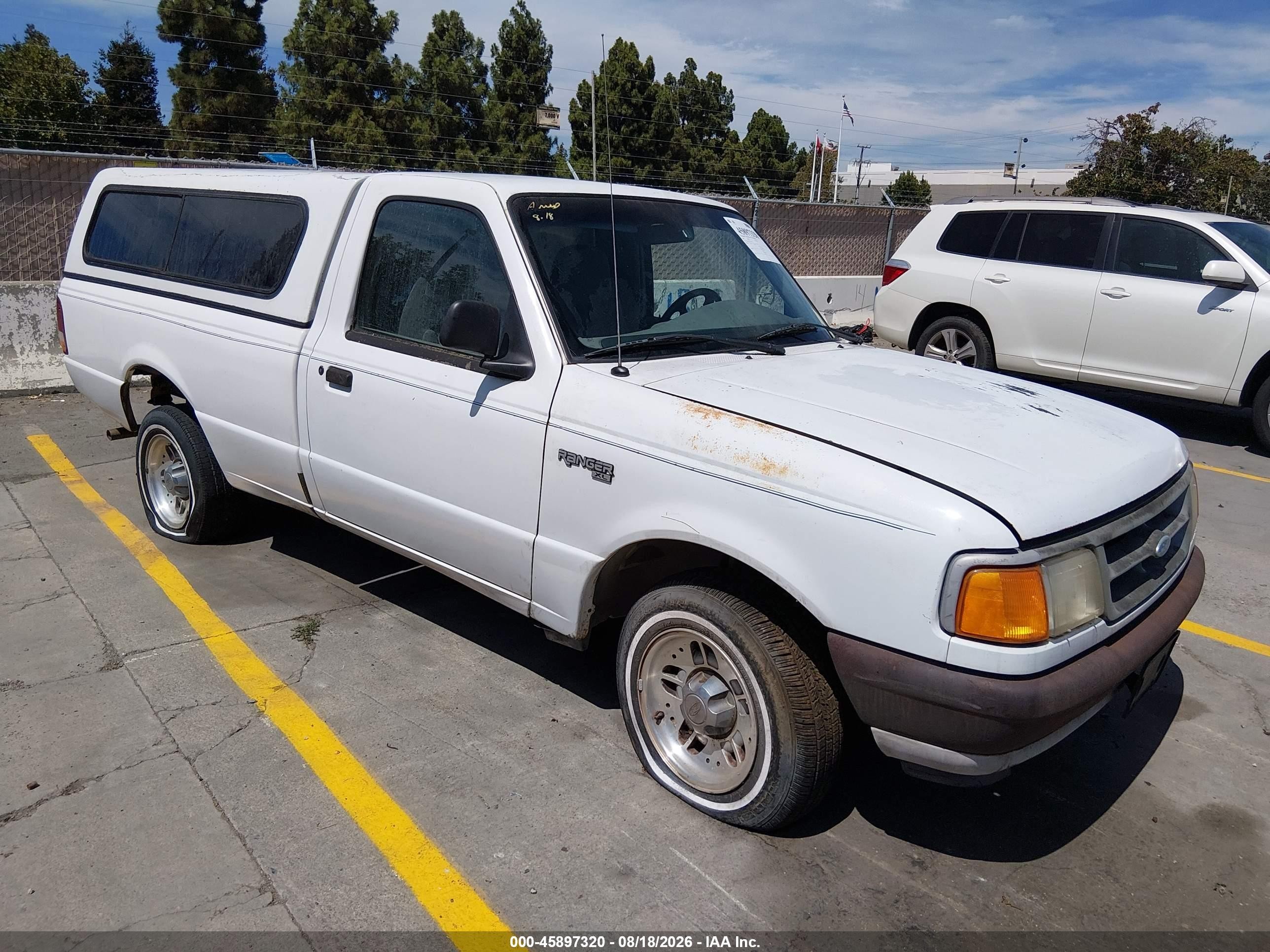 1997 Ford Ranger Splash/xlt White vin: 1FTCR10UXVUA47452