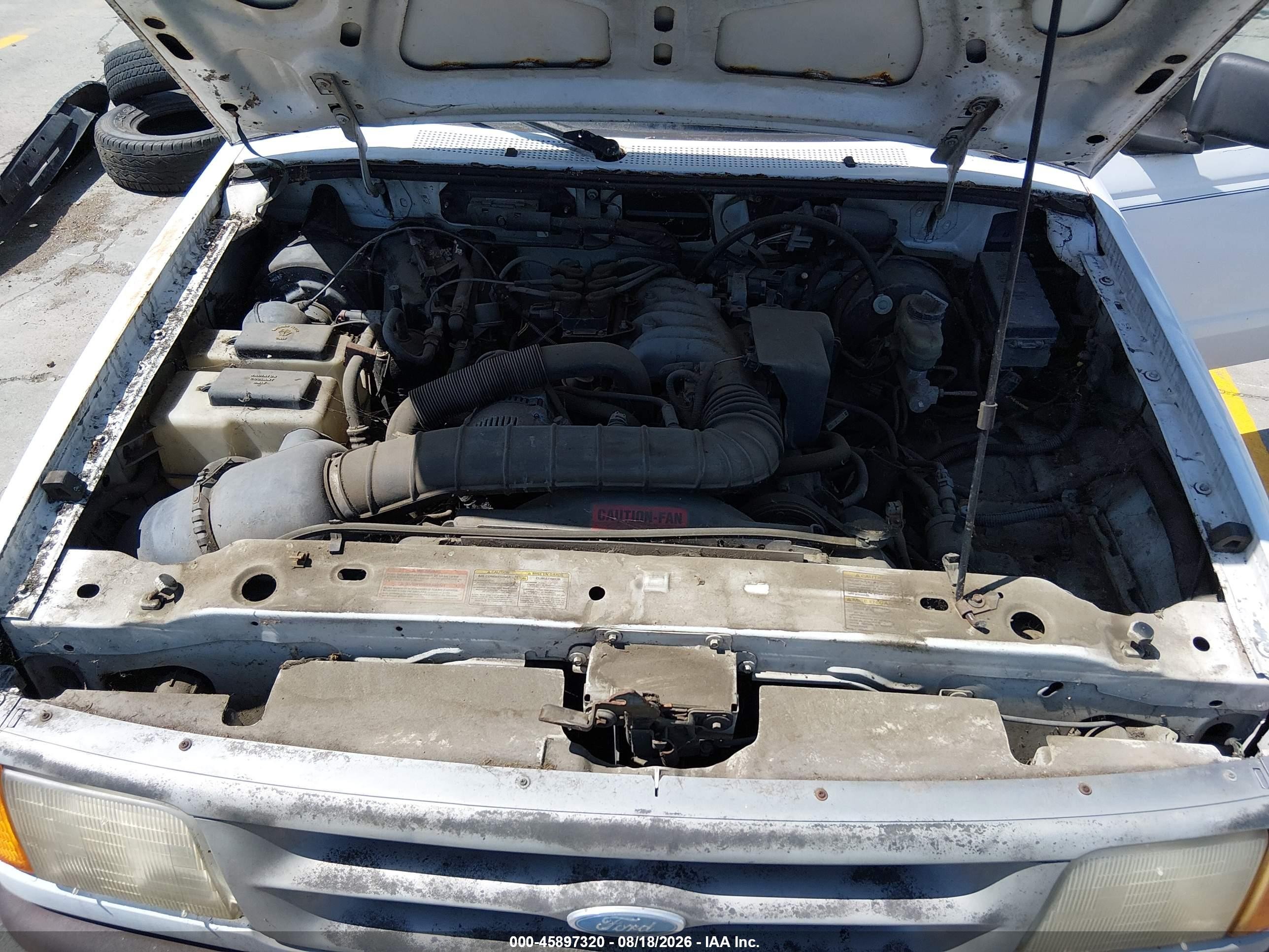 1997 Ford Ranger Splash/xlt White vin: 1FTCR10UXVUA47452