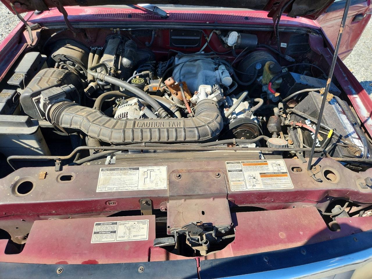 1993 Ford Ranger Бордовый vin: 1FTCR10X3PUB99781