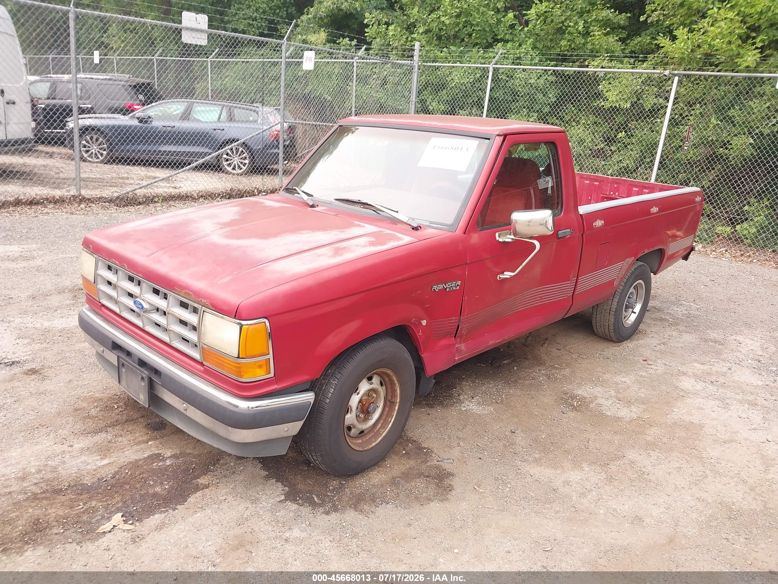 1992 Ford Ranger   Red vin: 1FTCR10X4NTA25267