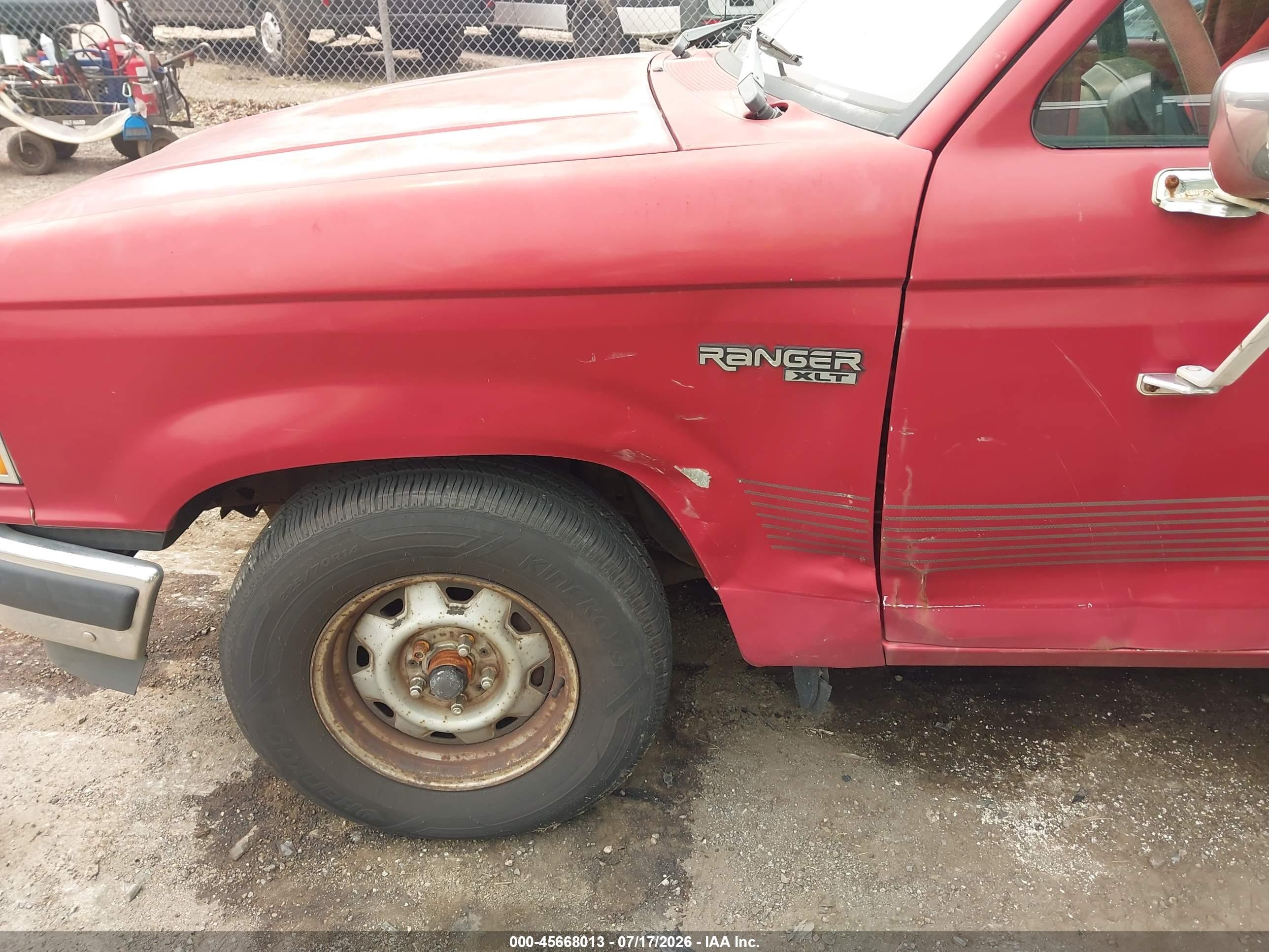 1992 Ford Ranger   Red vin: 1FTCR10X4NTA25267