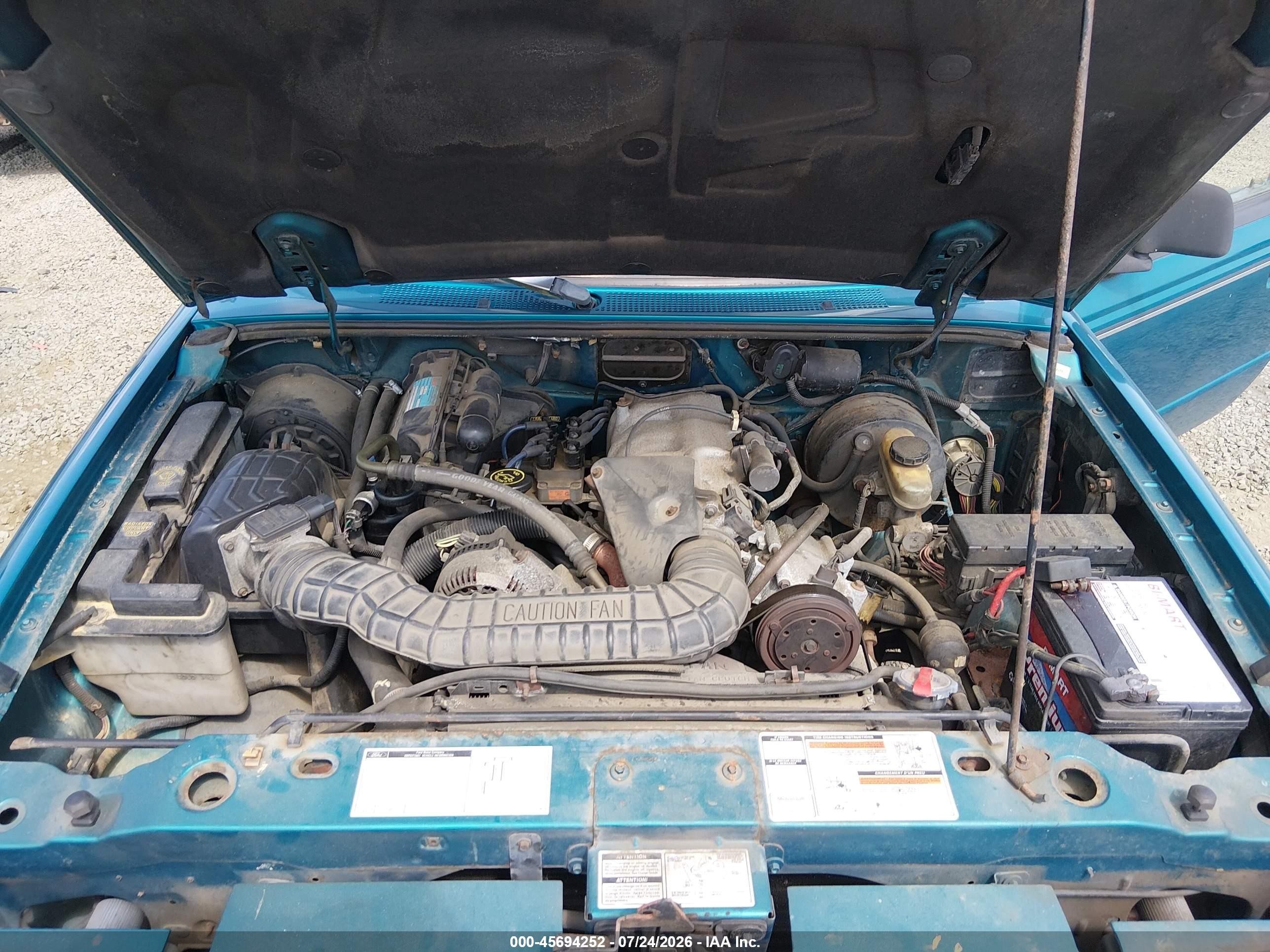 1993 Ford Ranger   Green vin: 1FTCR10X5PPA76370