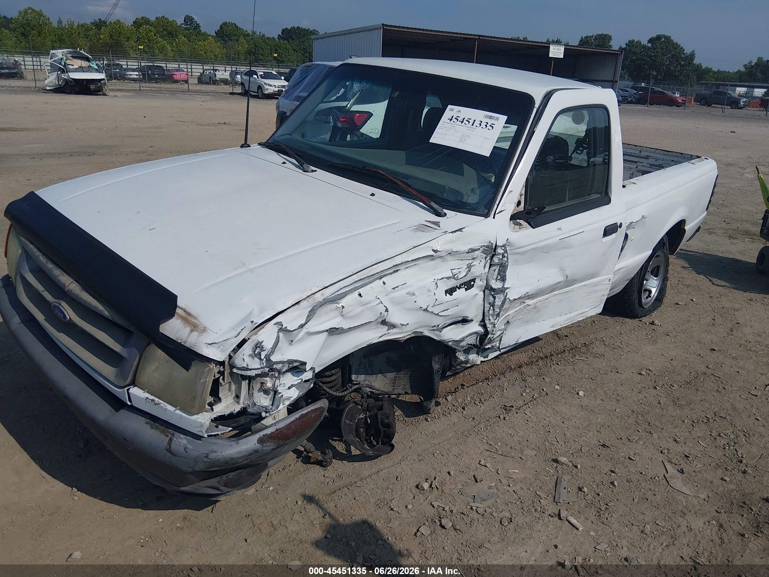 1995 Ford Ranger   Белый vin: 1FTCR10X8SUC13358