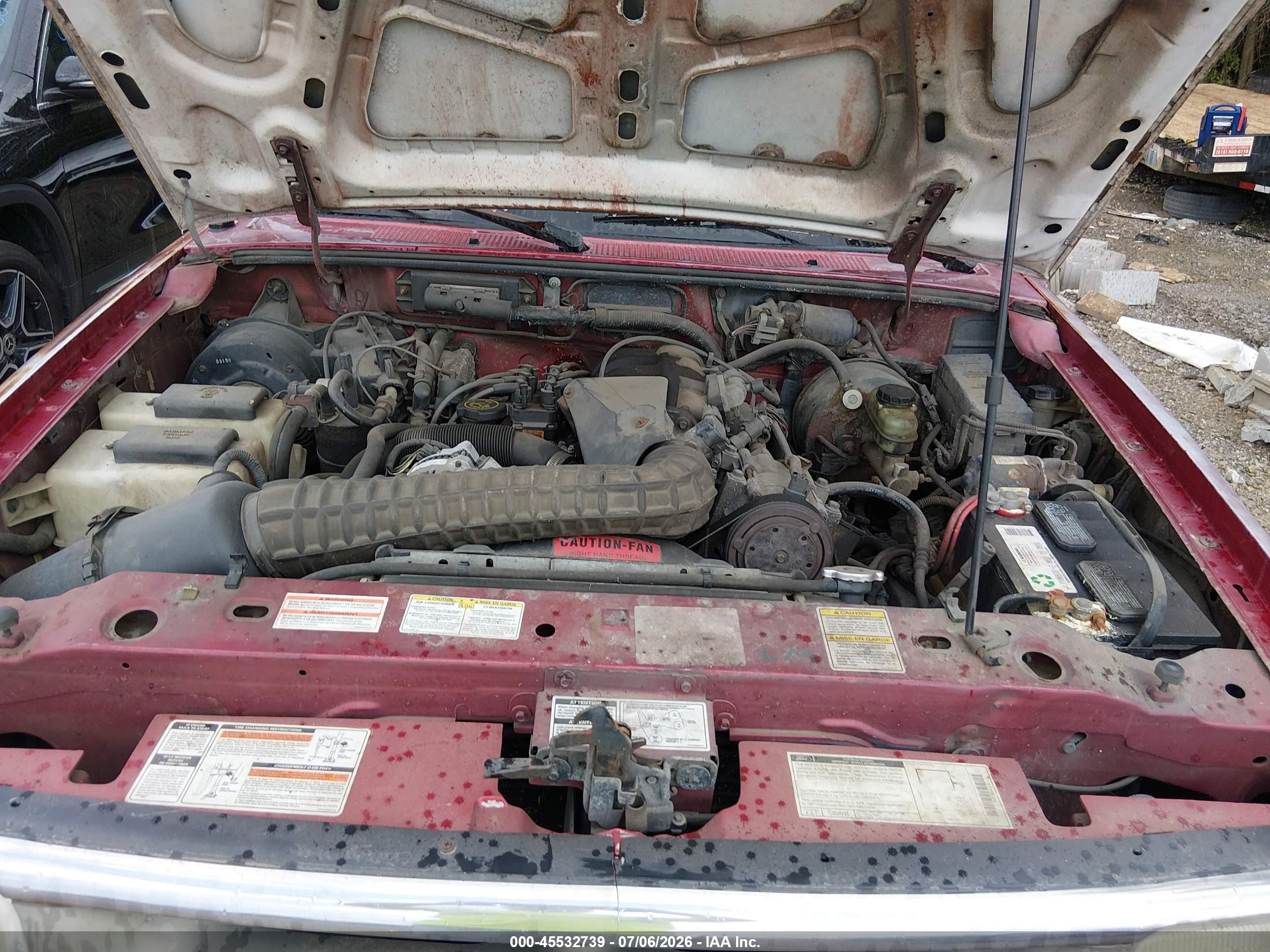 1996 Ford Ranger   Red vin: 1FTCR10X8TPB62704