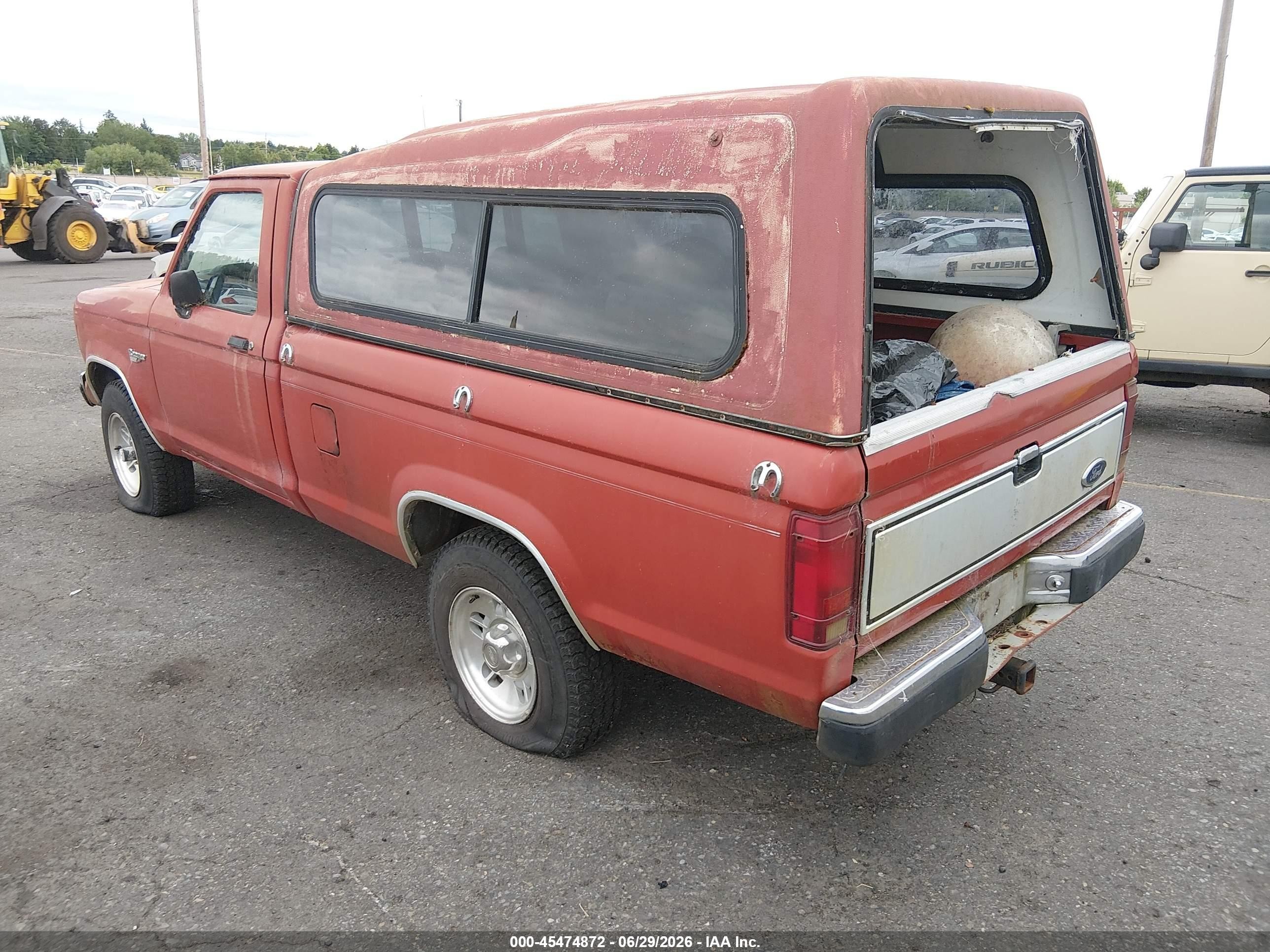 1987 Ford Ranger   Red vin: 1FTCR11A8HUC84109