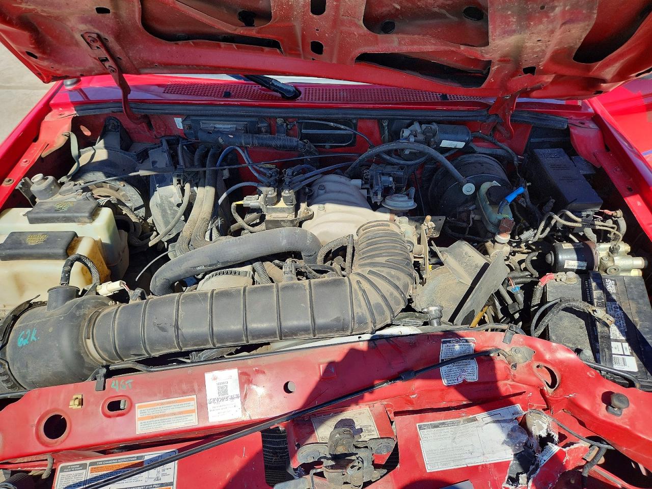 1995 Ford Ranger Red vin: 1FTCR11U8SUA18235