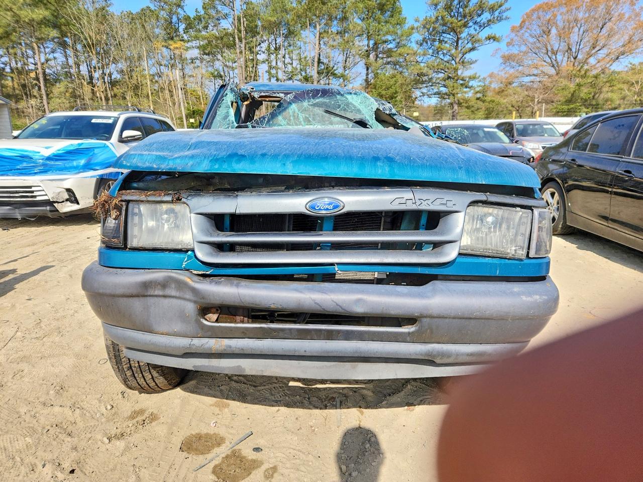 1993 Ford Ranger Green vin: 1FTCR11X1PUB78586