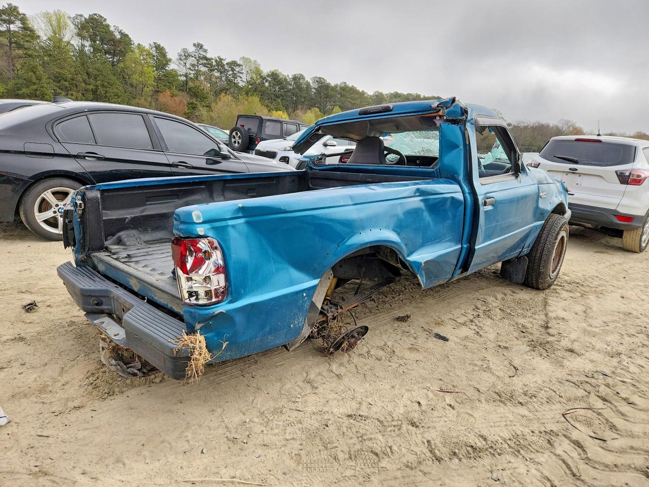 1993 Ford Ranger Green vin: 1FTCR11X1PUB78586